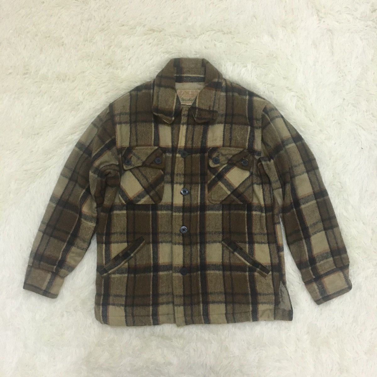 Japanese Brand Michel Wool Tartan Jacket Size US M / EU 48-50 / 2 - 1 Thumbnail