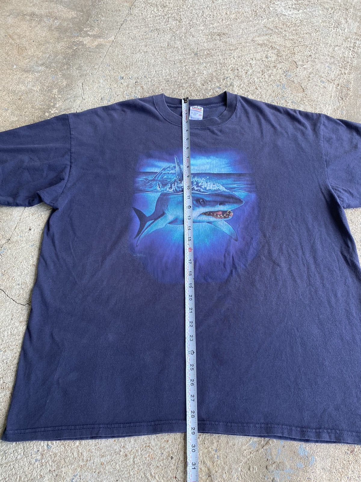 Japanese Brand × Vintage Vintage Y2K Shark Great White Ocean Nature Tee Shirt Size US XXL / EU 58 / 5 - 5 Thumbnail