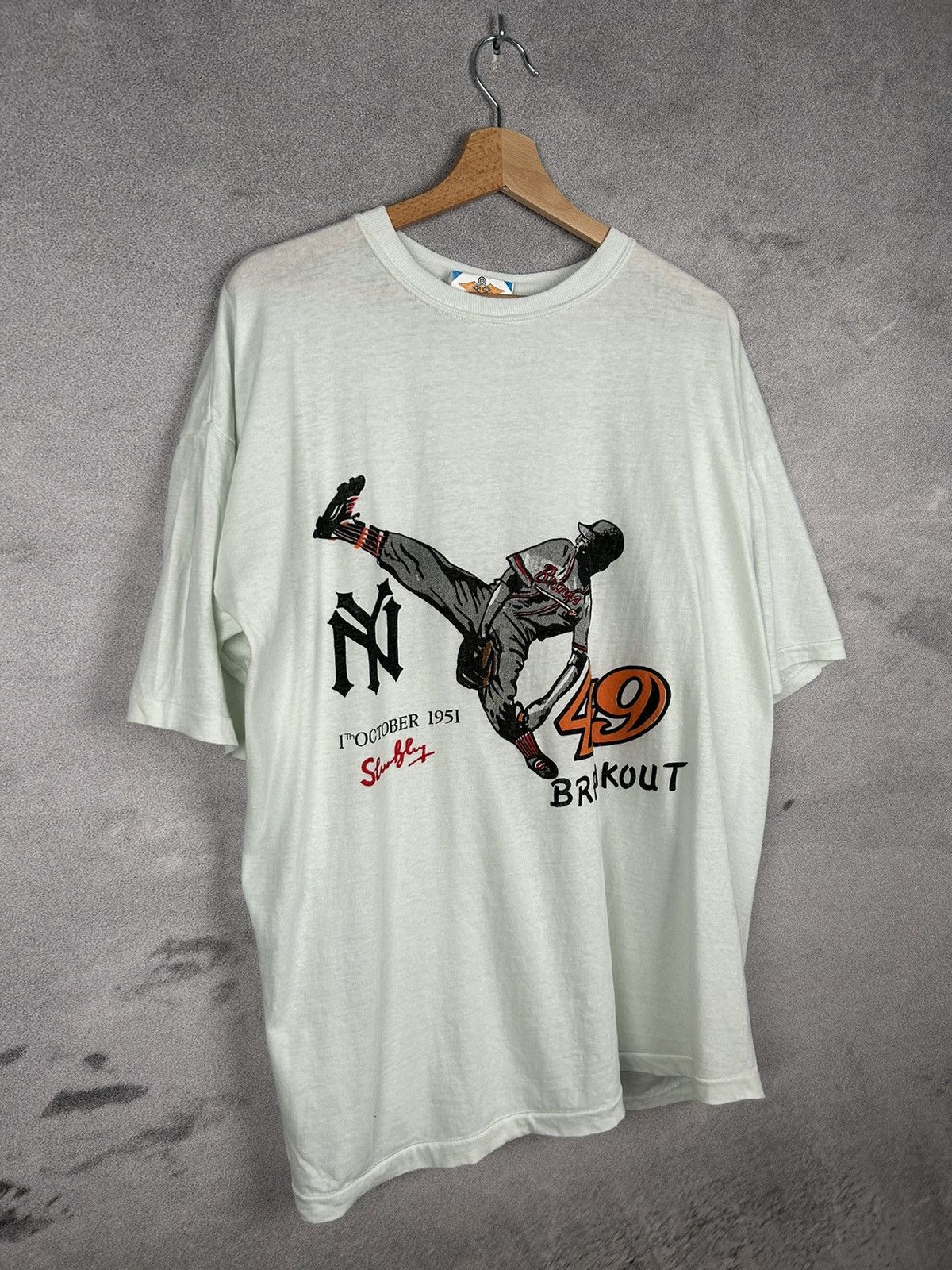 Other Vintage Rare Baseball USA New York Graphic Tee 90s Size US XXL / EU 58 / 5 - 4 Thumbnail