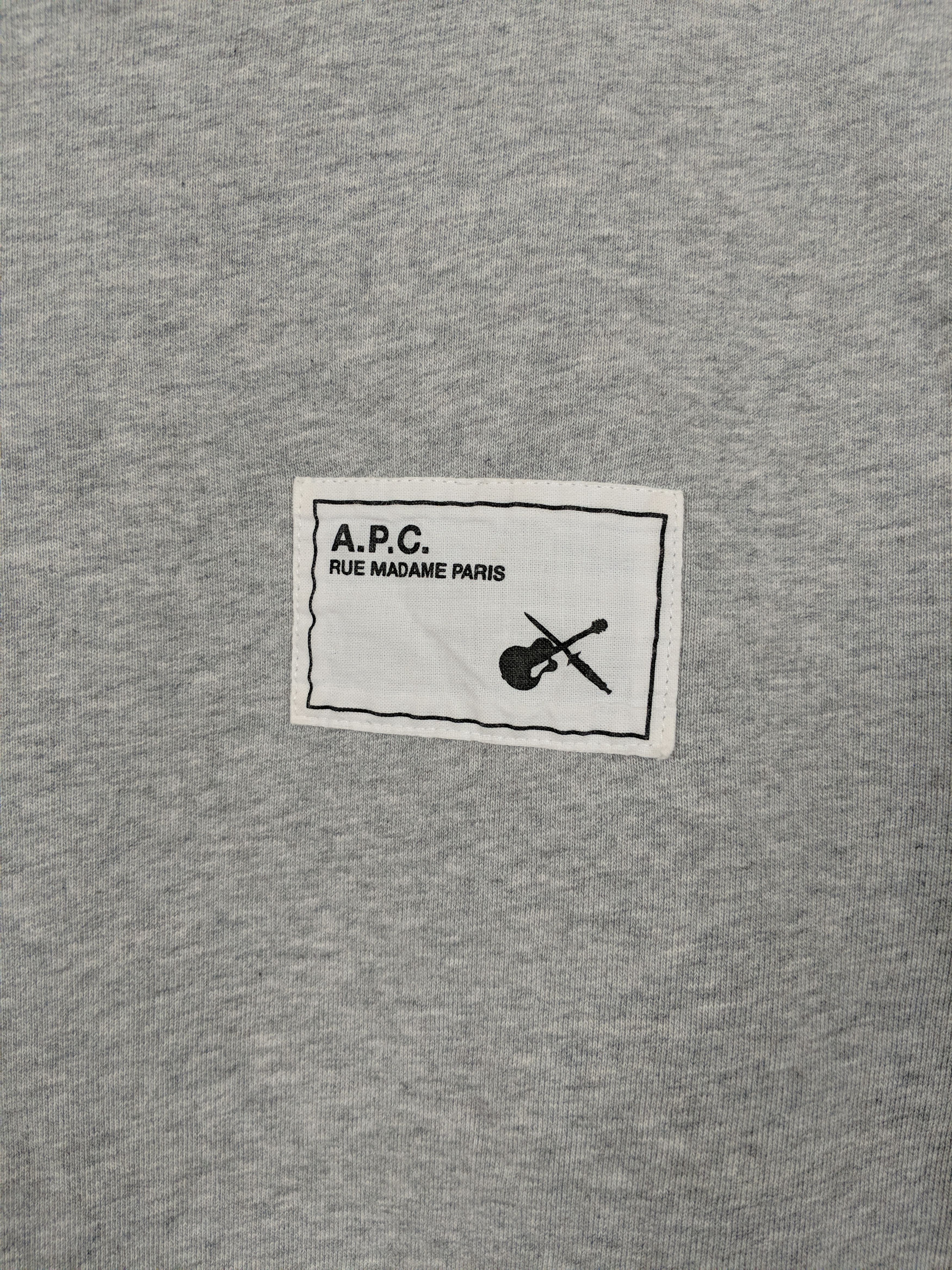 A.P.C. A.P.C. French Terry Crewneck Sweatshirt Patch Logo Size US S / EU 44-46 / 1 - 3 Thumbnail