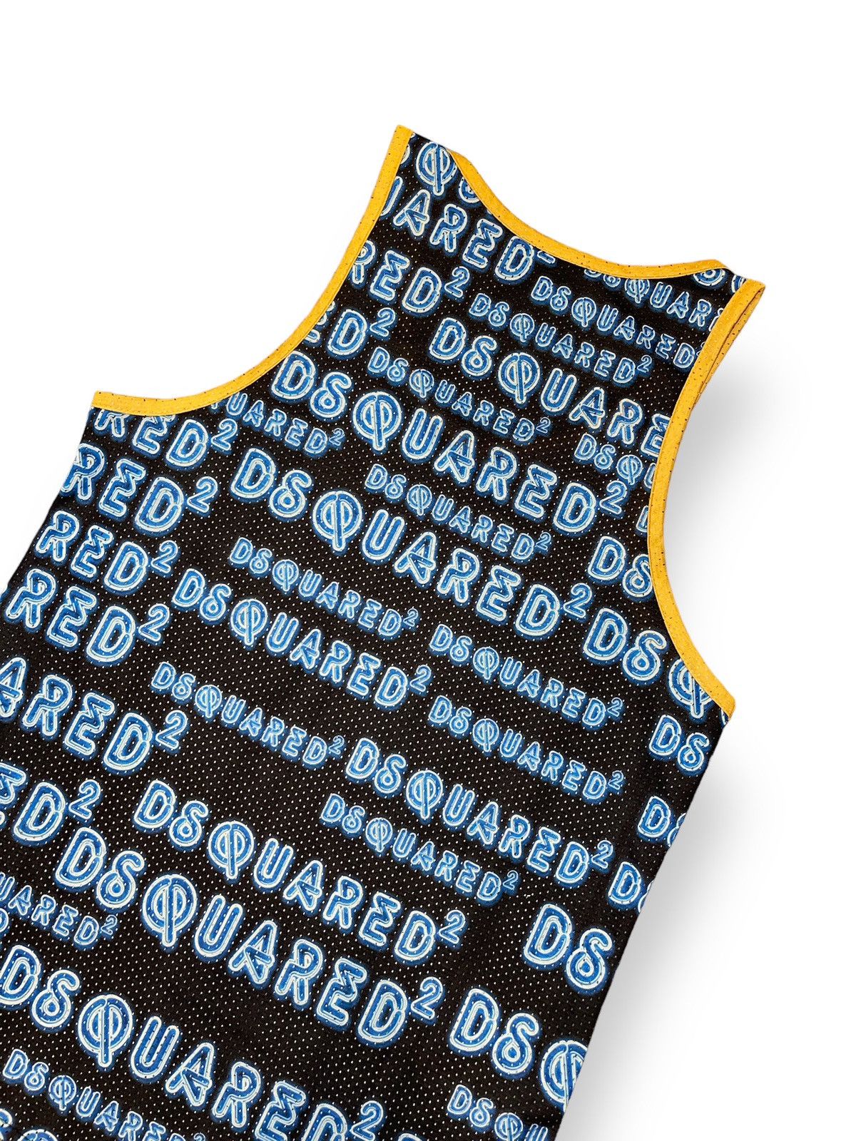 Dsquared2 Dsquared2 Monogram Big Logo Net Black Blue Tank Tops Size US S / EU 44-46 / 1 - 11 Thumbnail