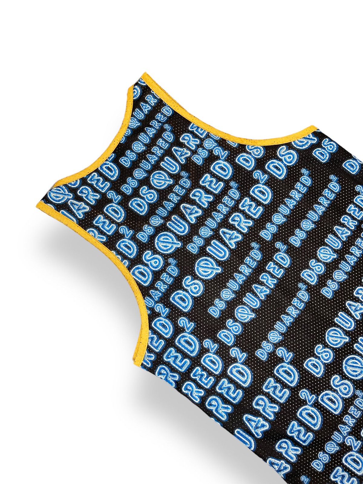 Dsquared2 Dsquared2 Monogram Big Logo Net Black Blue Tank Tops Size US S / EU 44-46 / 1 - 10 Thumbnail