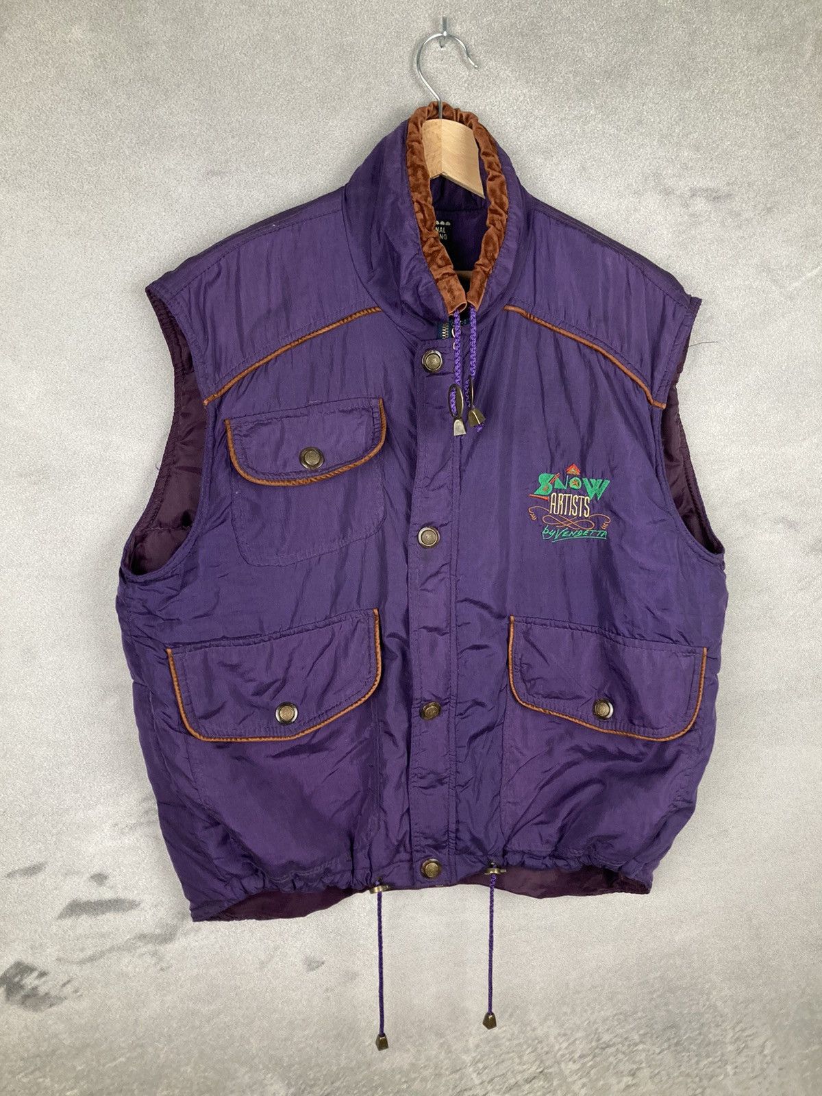 Other Vintage Purple Vest Winter Ski Retro Size US L / EU 52-54 / 3 - 4 Thumbnail