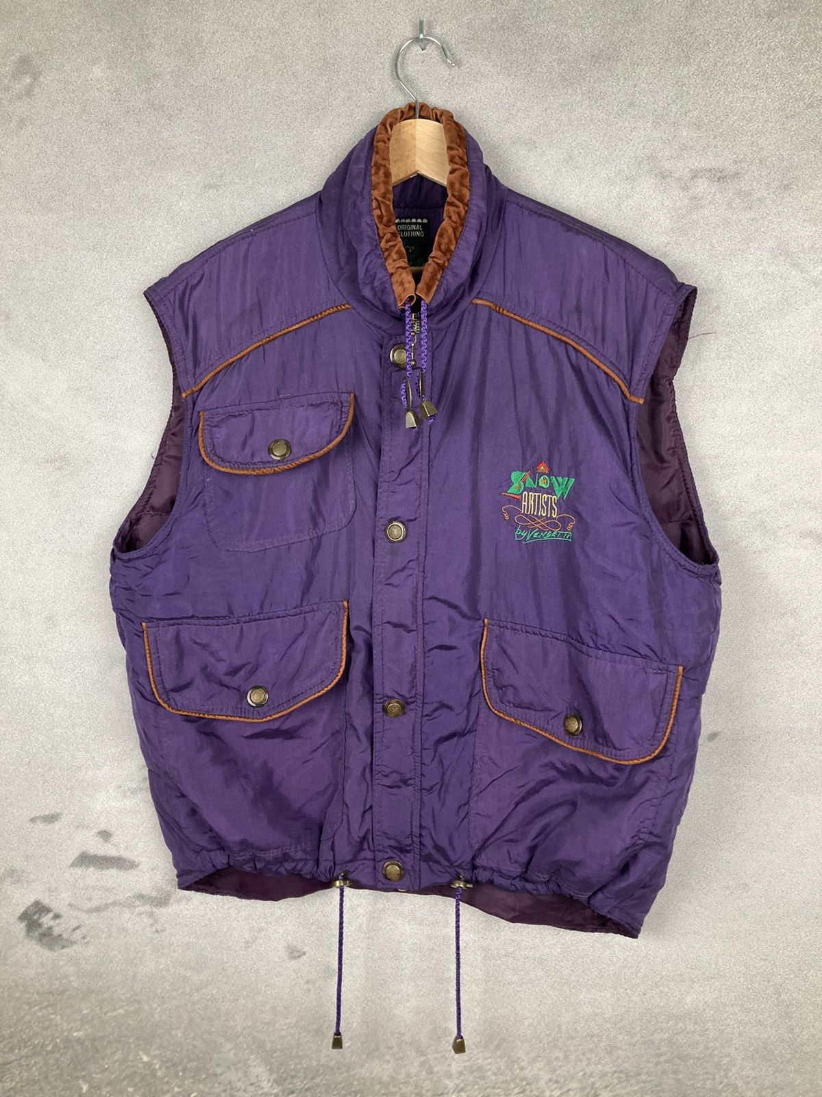 Other Vintage Purple Vest Winter Ski Retro Size US L / EU 52-54 / 3 - 2 Thumbnail