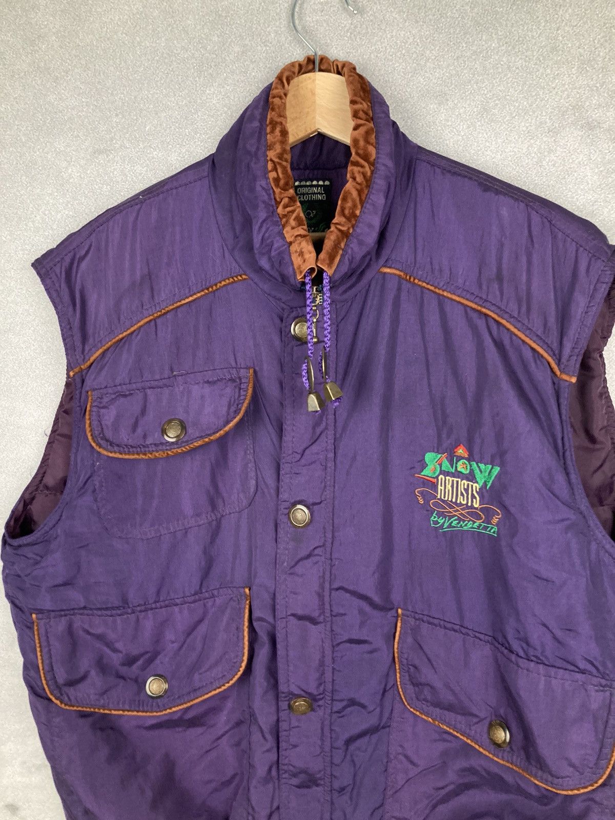 Other Vintage Purple Vest Winter Ski Retro Size US L / EU 52-54 / 3 - 3 Thumbnail