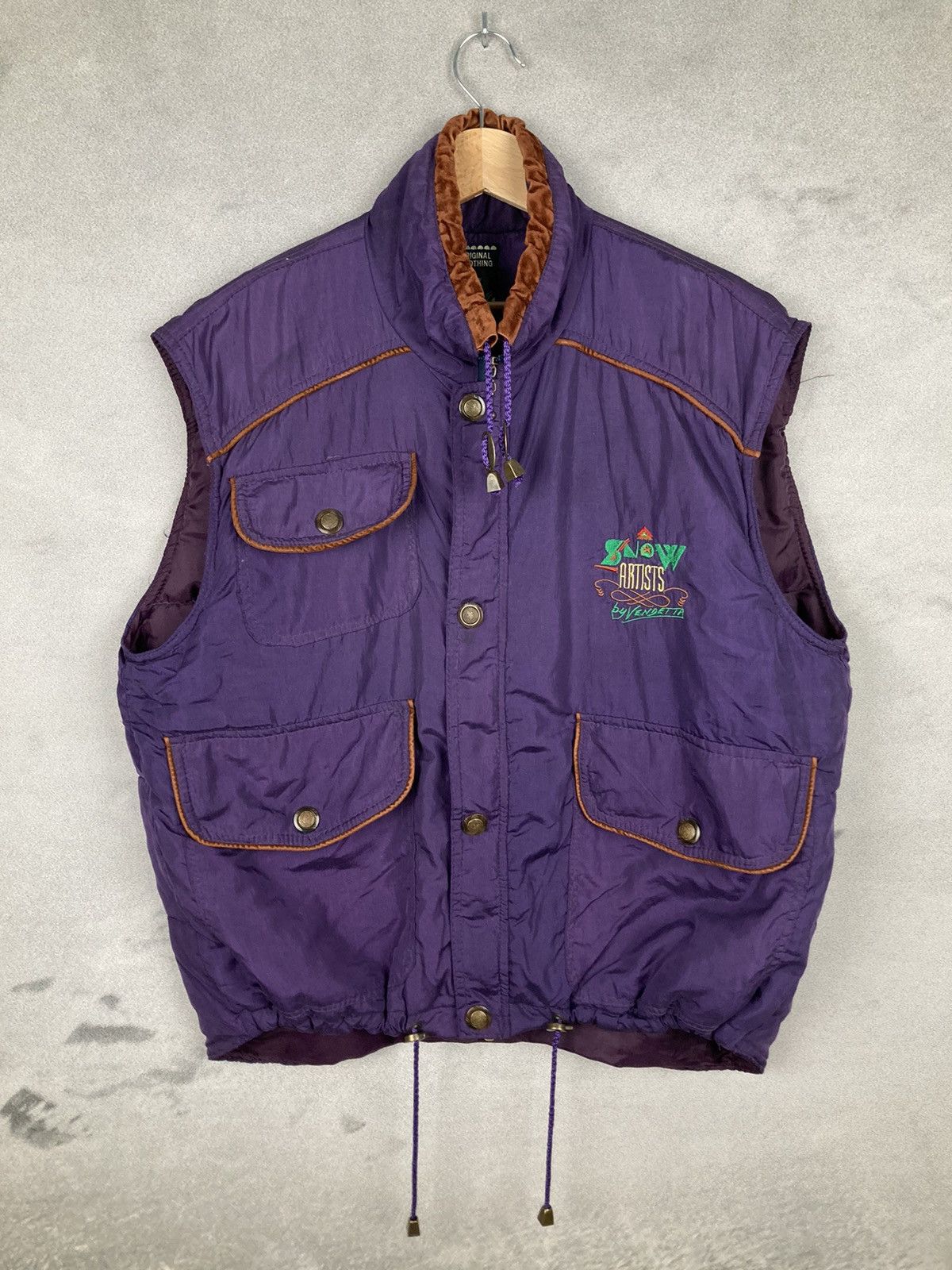 Other Vintage Purple Vest Winter Ski Retro Size US L / EU 52-54 / 3 - 1 Thumbnail