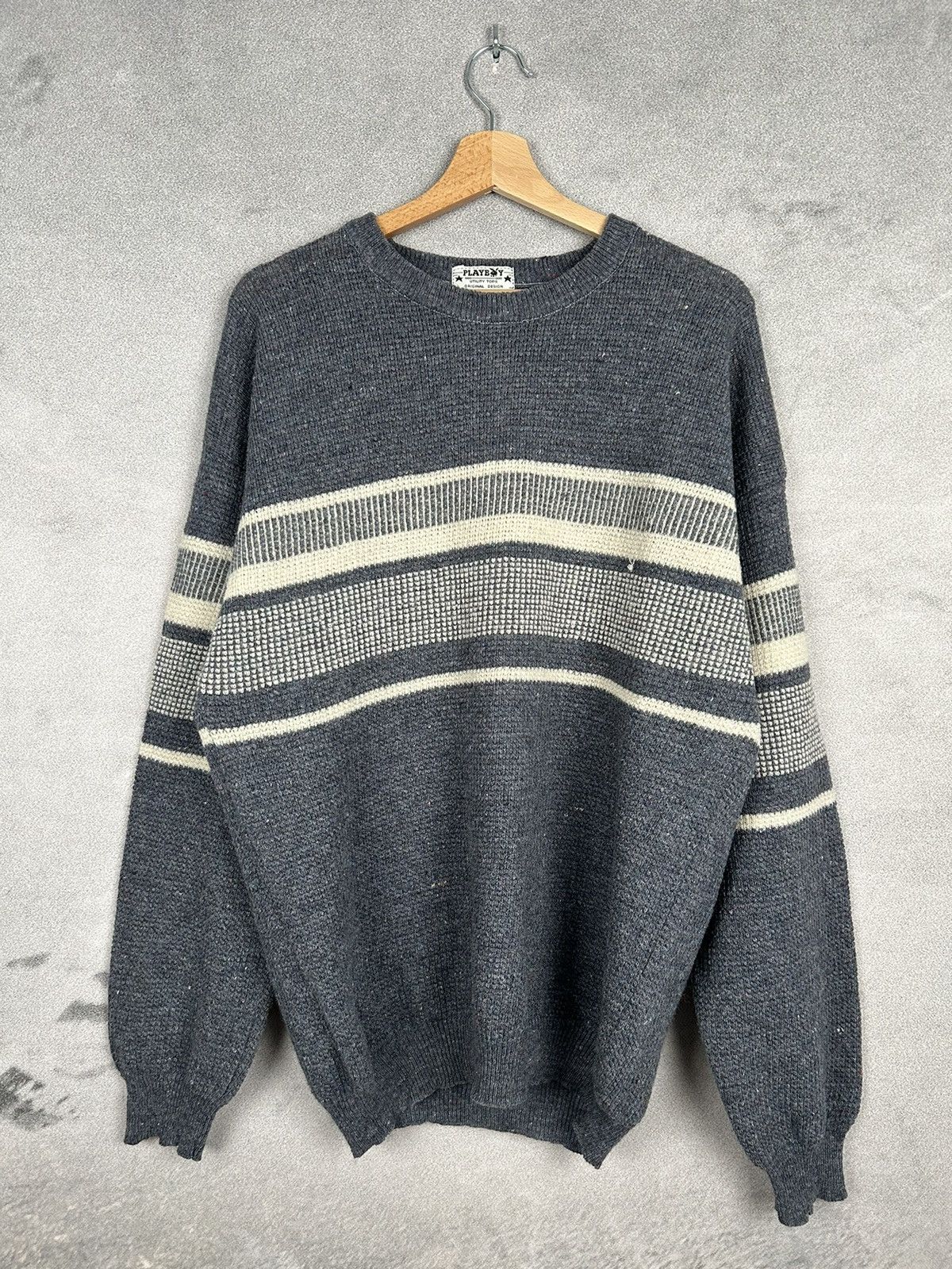 Playboy Ultra Rare Playboy 70s/80s Sweater Knit Luxury Magazine Size US L / EU 52-54 / 3 - 1 Thumbnail
