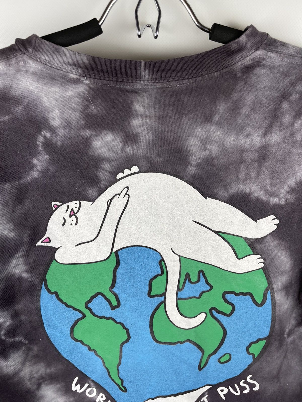 RIPNDIP Rip’n’Dip tie dye world’s biggest puss big logo tee shirt Size US M / EU 48-50 / 2 - 9 Thumbnail