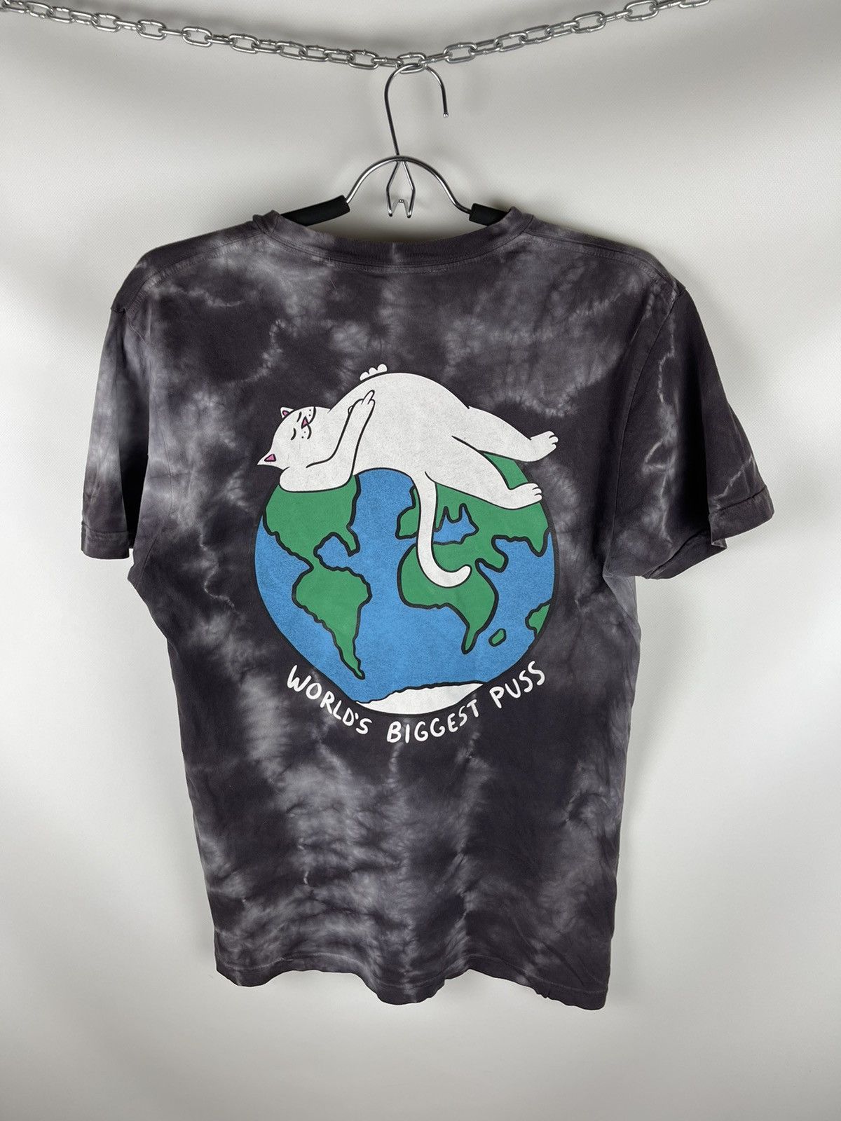 RIPNDIP Rip’n’Dip tie dye world’s biggest puss big logo tee shirt Size US M / EU 48-50 / 2 - 1 Thumbnail