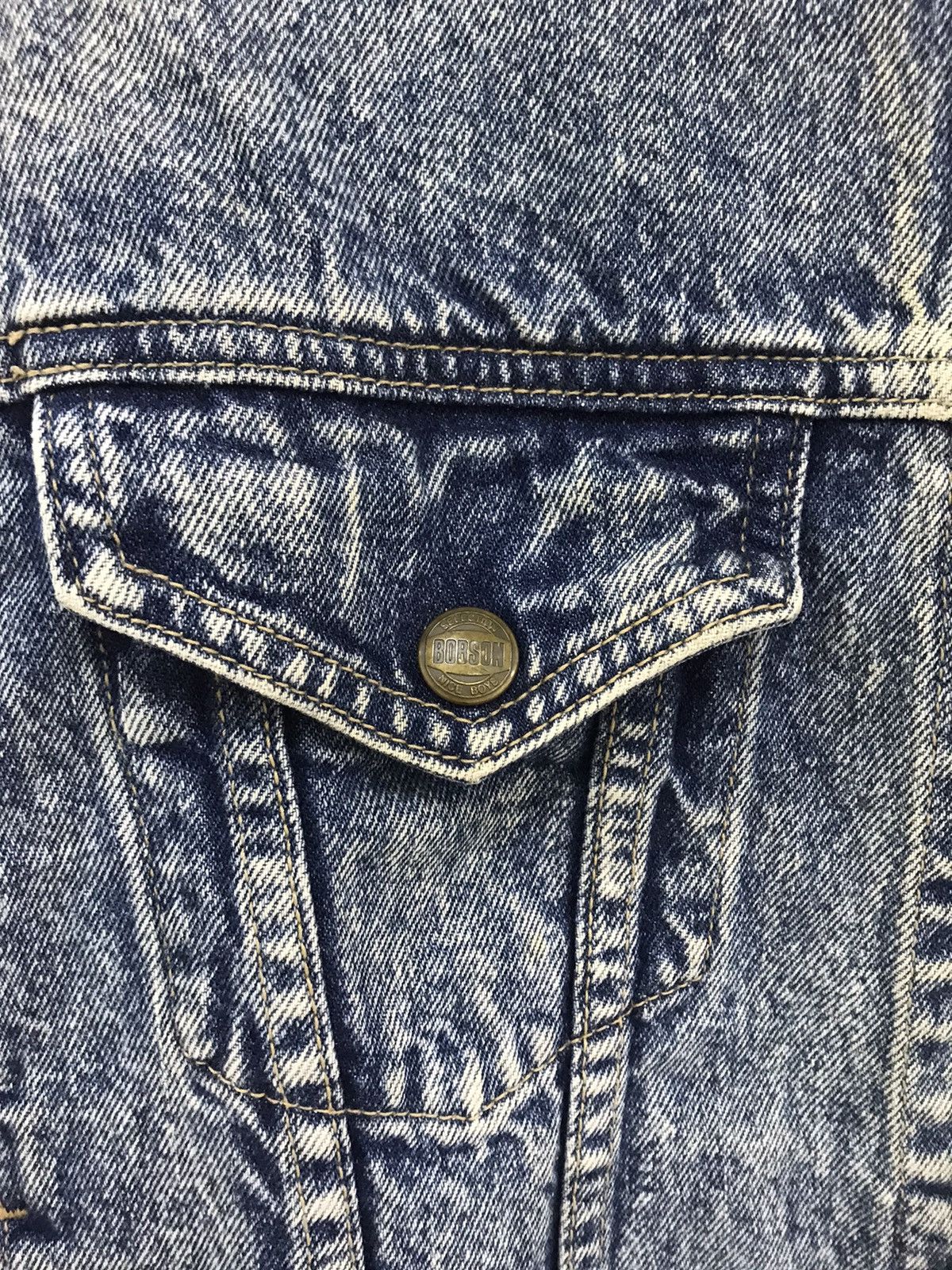 Other Vintage 90’s 🔥 Bobson Distressed Denim Jacket Size US M / EU 48-50 / 2 - 5 Thumbnail