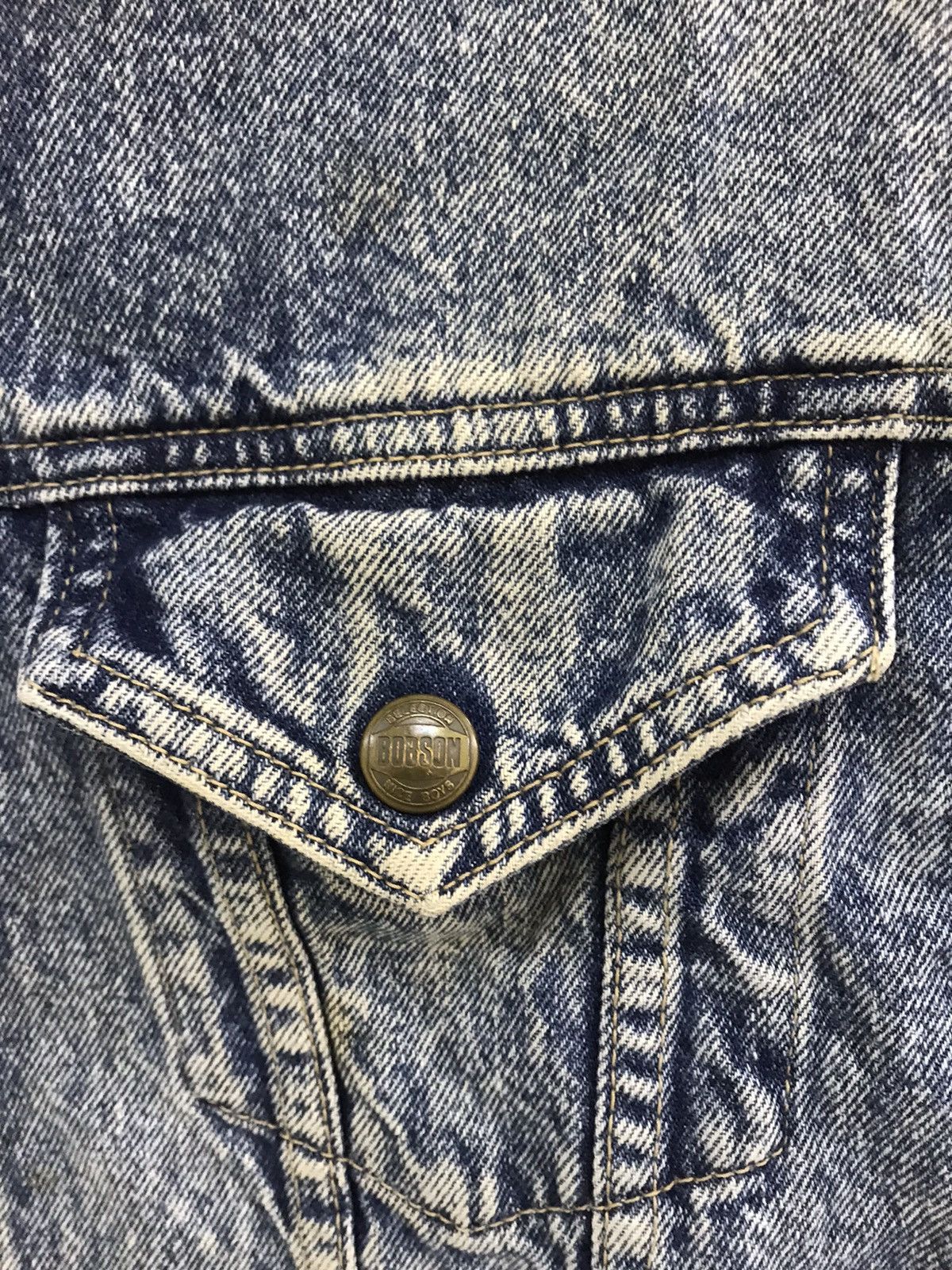 Other Vintage 90’s 🔥 Bobson Distressed Denim Jacket Size US M / EU 48-50 / 2 - 8 Thumbnail
