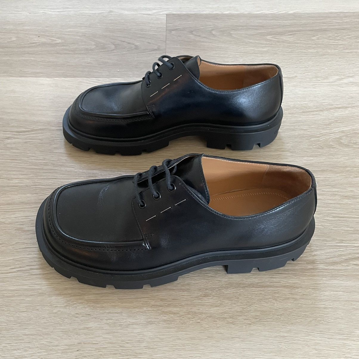 Maison Margiela Maison Margiela Staple Lug Sole Oxford Size US 12 / EU 45 - 3 Thumbnail