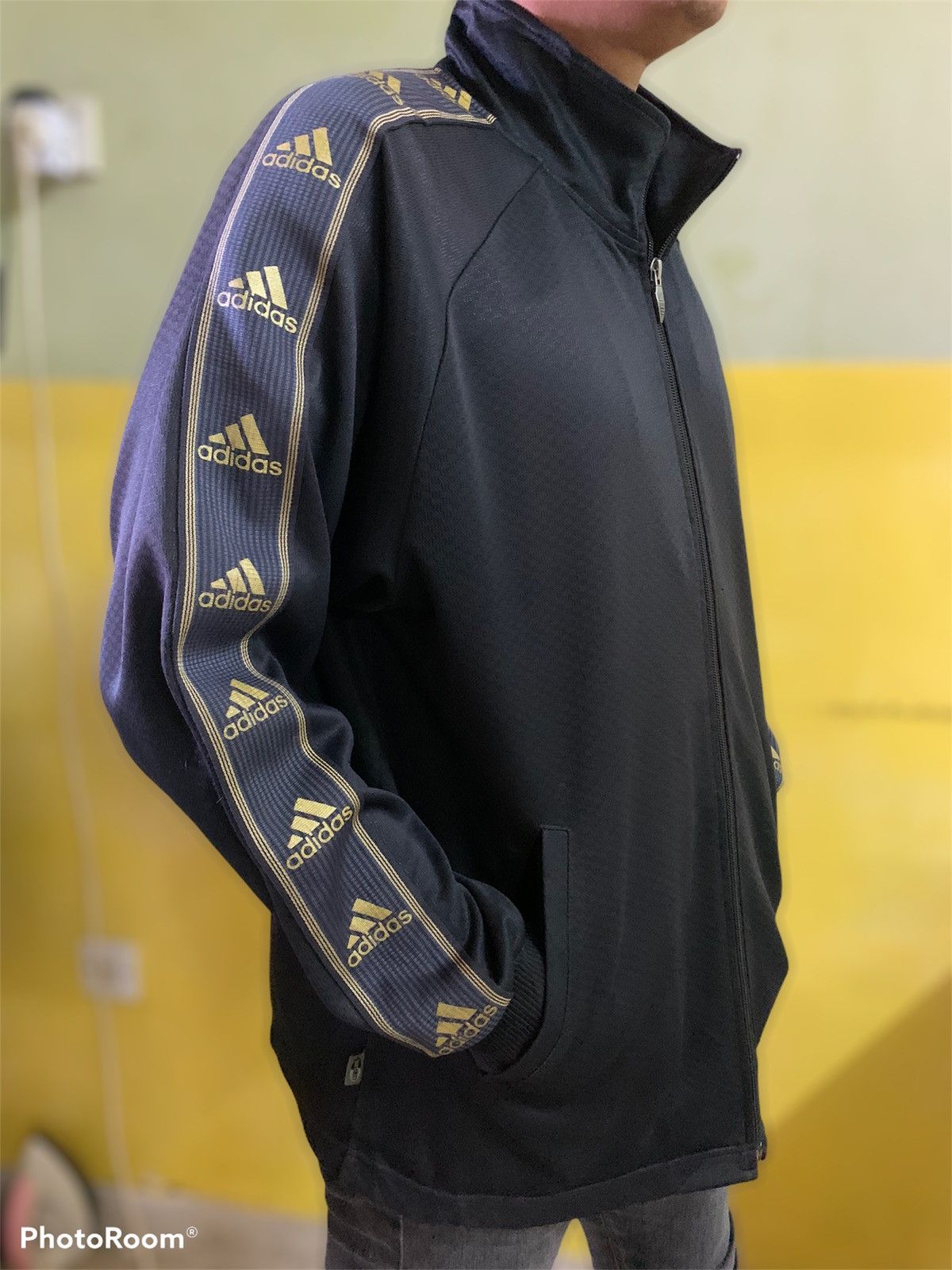 Adidas × Vintage Adidas vintage y2k sweater light jacket side tape Size US L / EU 52-54 / 3 - 3 Thumbnail