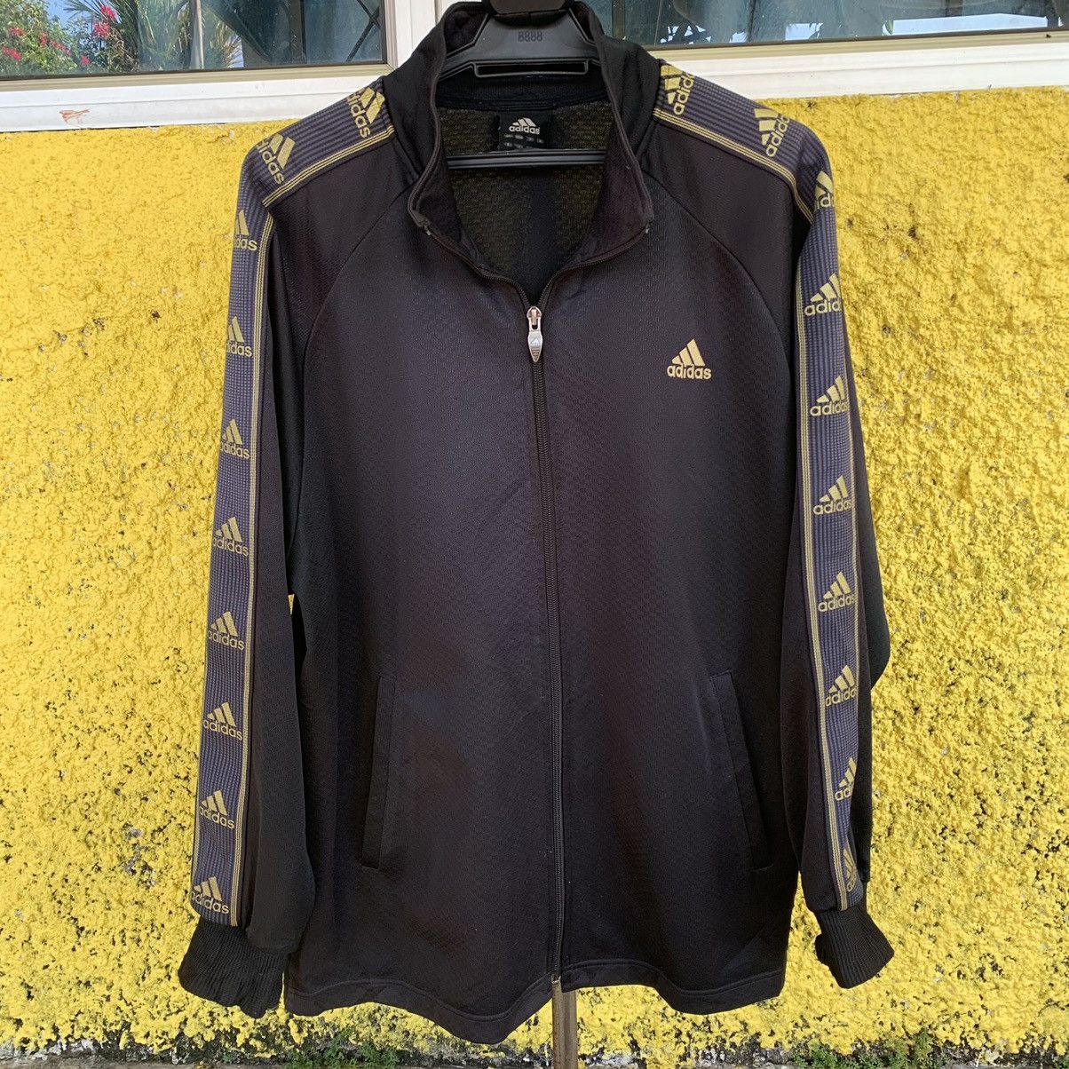Adidas × Vintage Adidas vintage y2k sweater light jacket side tape Size US L / EU 52-54 / 3 - 4 Thumbnail