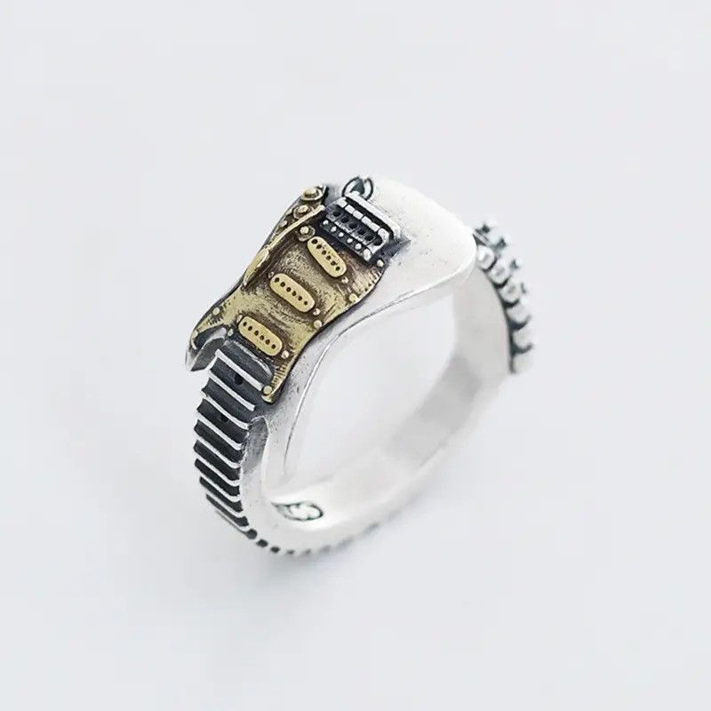 Vintage Electric Guitar Rings Size ONE SIZE - 2 Thumbnail