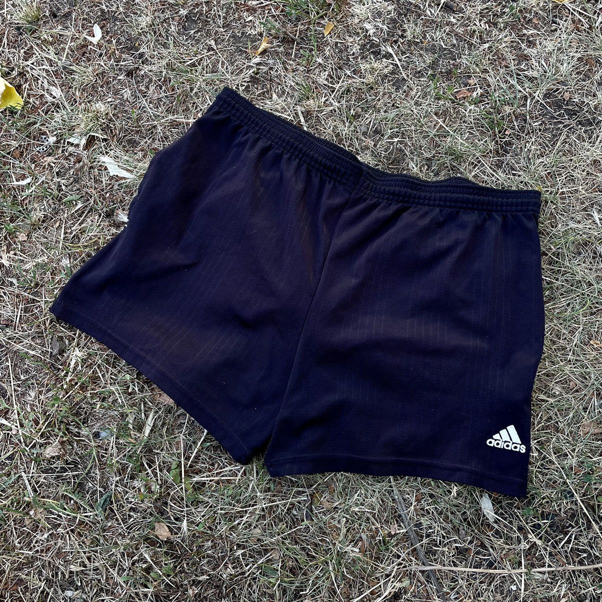 Vintage Adidas Shorts Y2K Streetwear Skate Navy Cropped 32