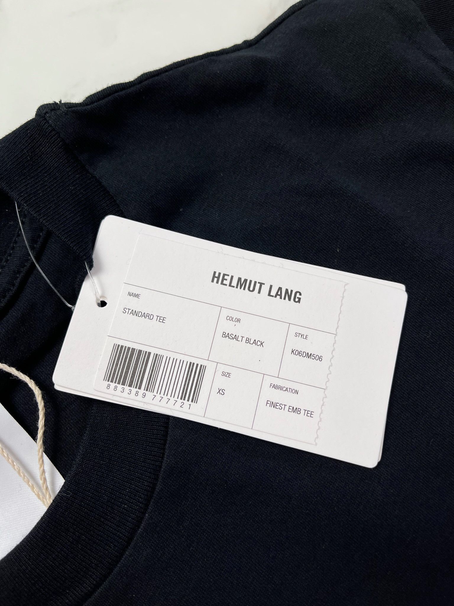 Helmut Lang 🔥70% OFF🔥 [SALE] Helmut Lang Black Standard Logo Tee Size US XS / EU 42 / 0 - 7 Thumbnail