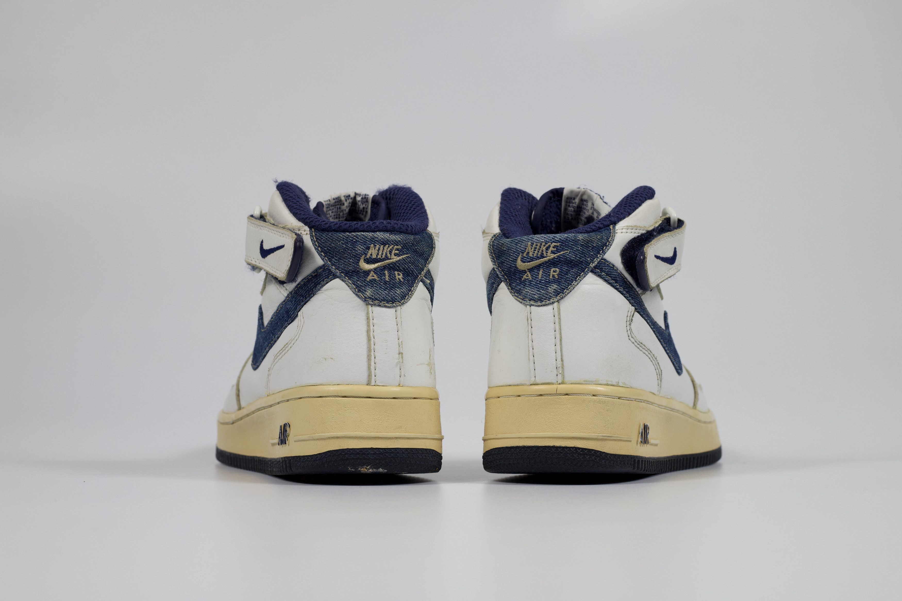 Nike 2001 Nike Air Force 1 Mid "Denim" Size US 9.5 / EU 42-43 - 4 Thumbnail
