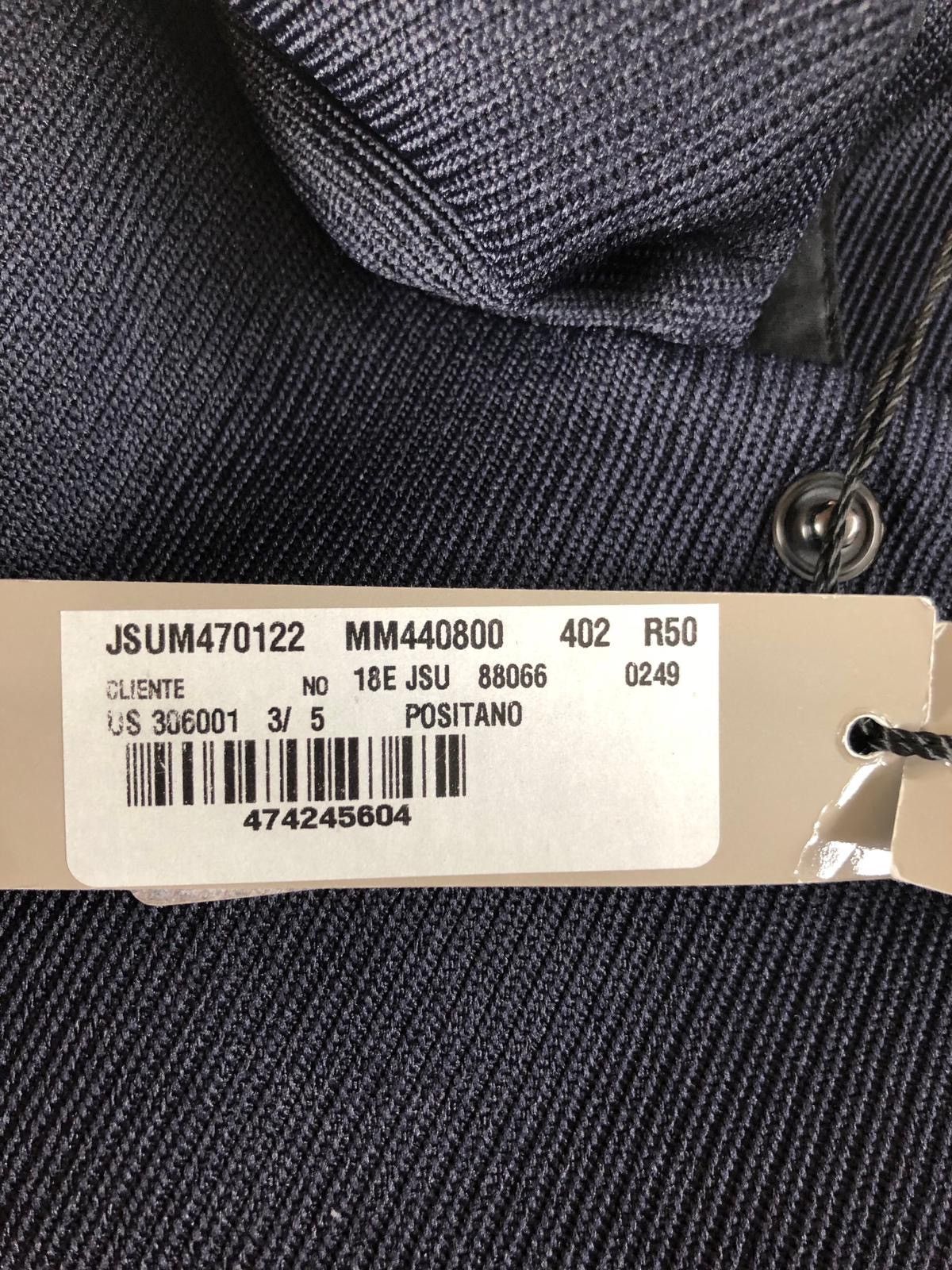 Jil Sander Positano Ribbed Cotton Navy Coat Size US M / EU 48-50 / 2 - 10 Thumbnail