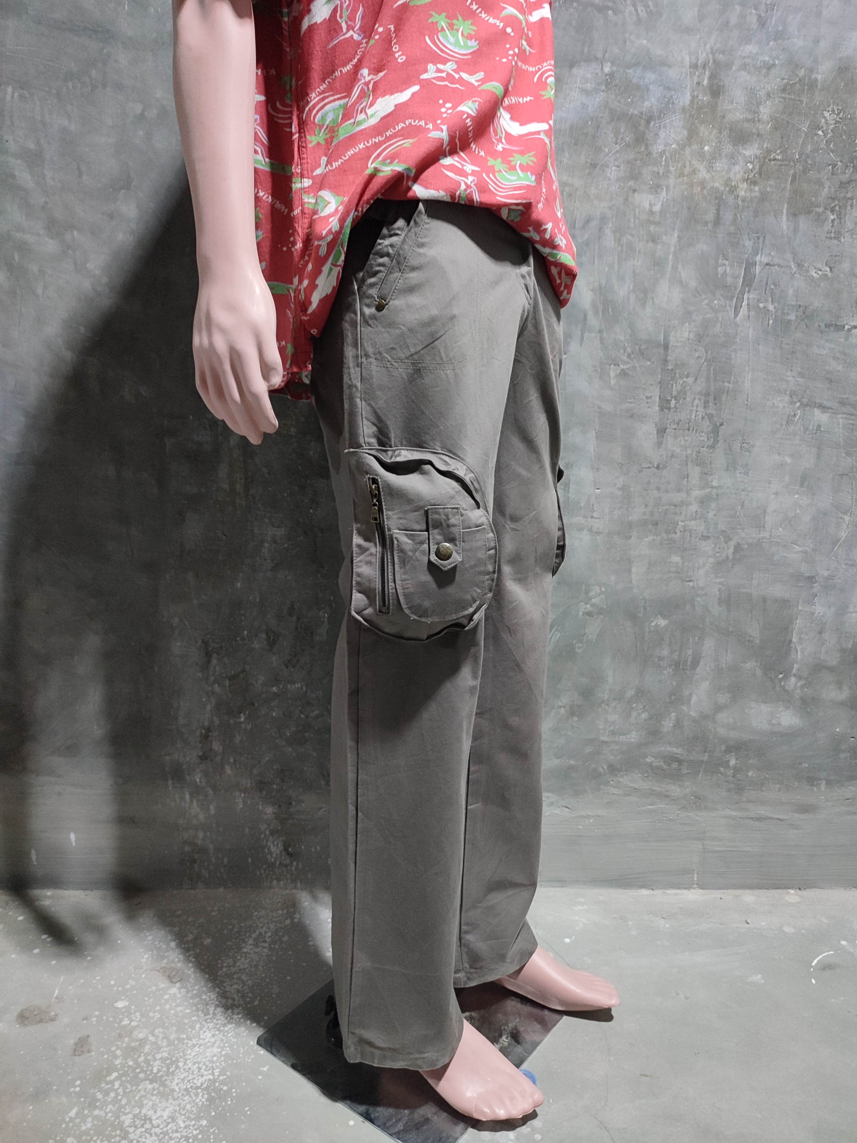 Japanese Brand 🔥Grandprix 3D Pocket Cargo Multipocket Flared Pants Size US 30 / EU 46 - 1 Thumbnail