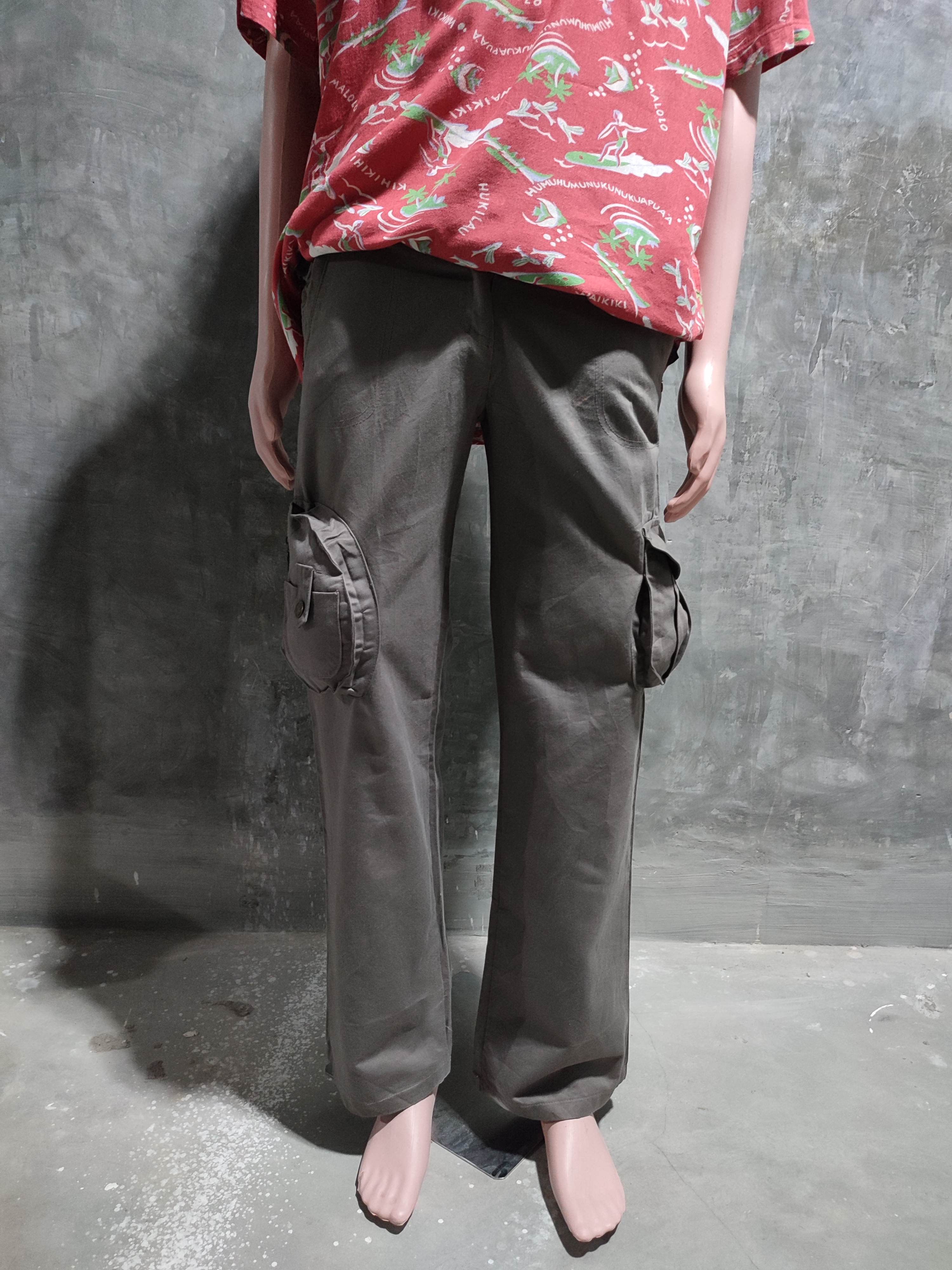 Japanese Brand 🔥Grandprix 3D Pocket Cargo Multipocket Flared Pants Size US 30 / EU 46 - 2 Thumbnail