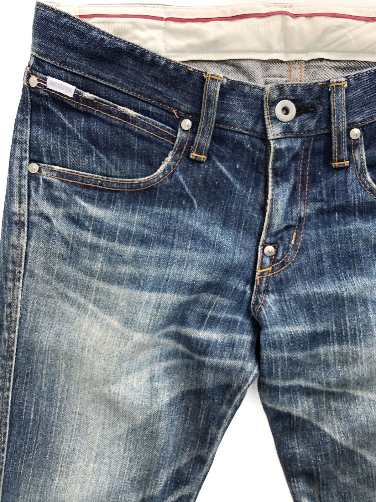 FACTOTUM Factotum Slim Fits Distressed Jeans Made In Japan Size US 30 / EU 46 - 6 Thumbnail
