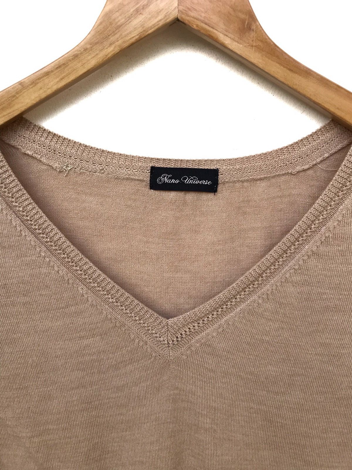 NANO universe Japanese Brand Nano Universe Hand Knit LS Sweatshirt Size US XS / EU 42 / 0 - 3 Thumbnail