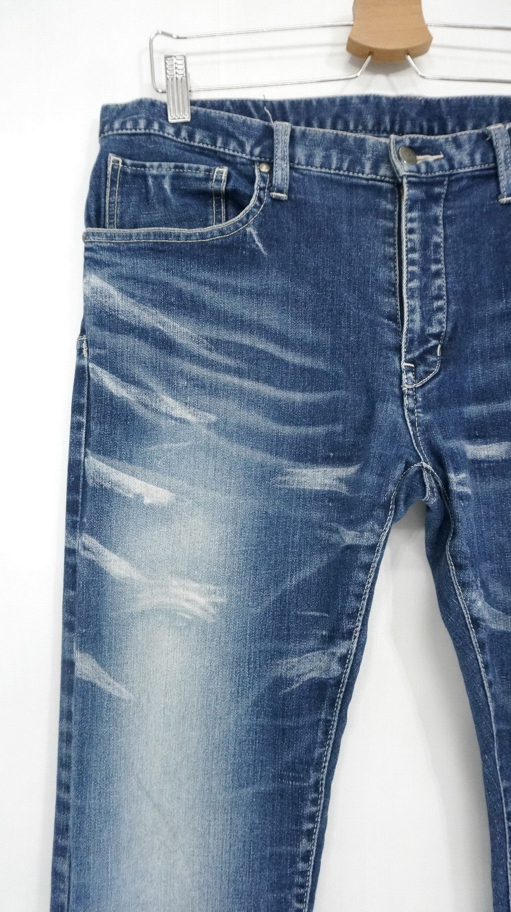 Japanese Brand Fire! TORNADO MART Skinny Stretchy Jeans Size US 30 / EU 46 - 3 Thumbnail
