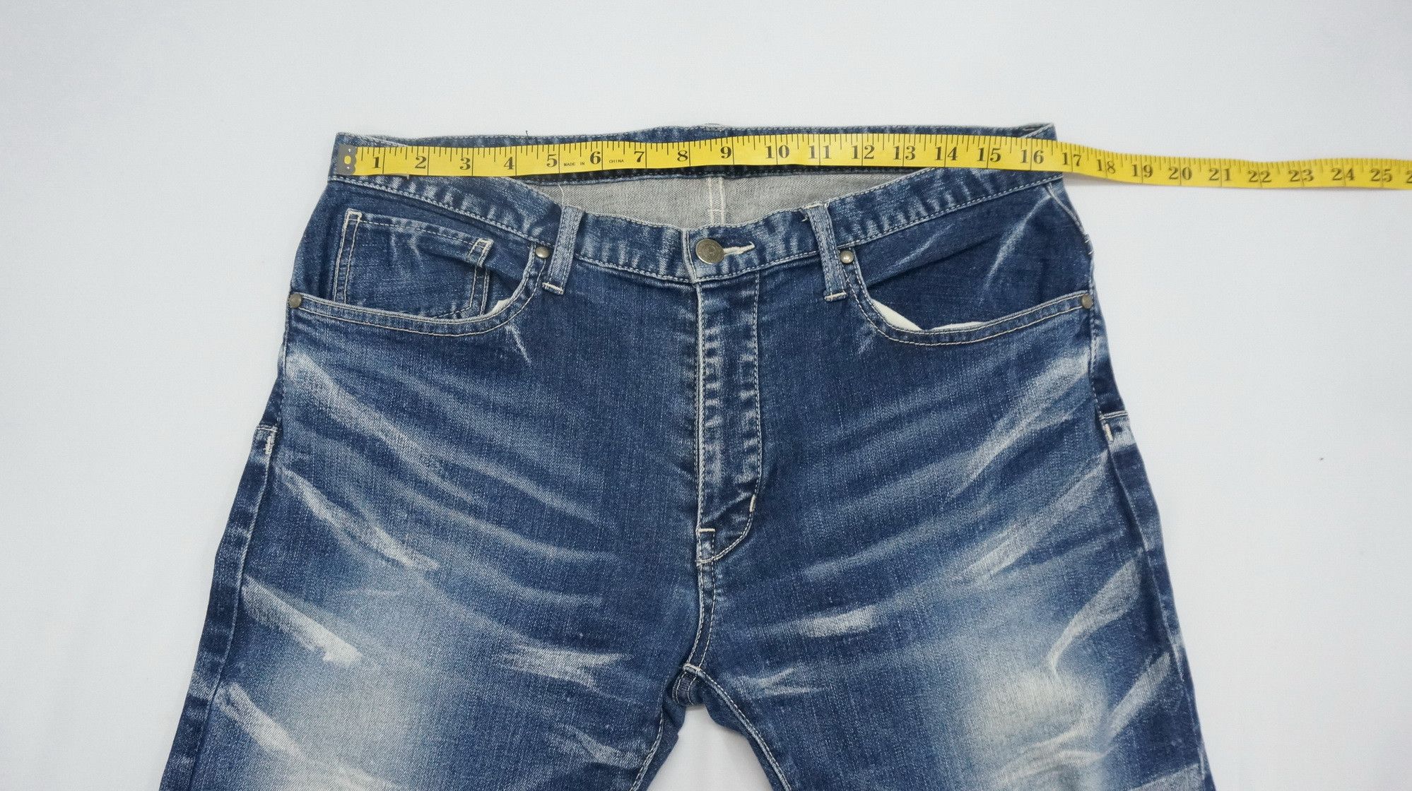 Japanese Brand Fire! TORNADO MART Skinny Stretchy Jeans Size US 30 / EU 46 - 11 Thumbnail