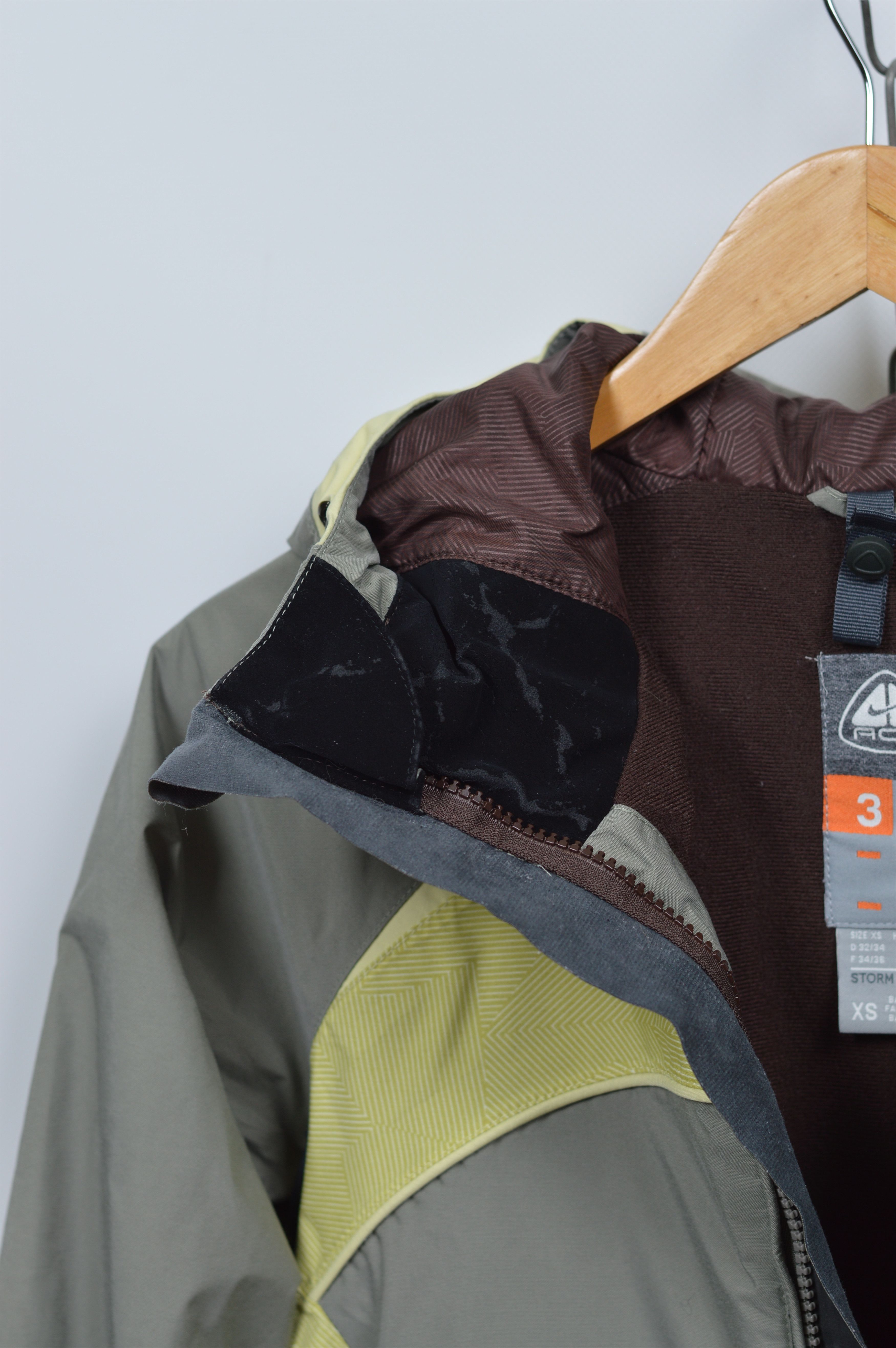 Nike × Nike ACG × Vintage Vintage Nike ACG Windbreaker Ski Jacket Olive Size XS / US 0-2 / IT 36-38 - 7 Thumbnail