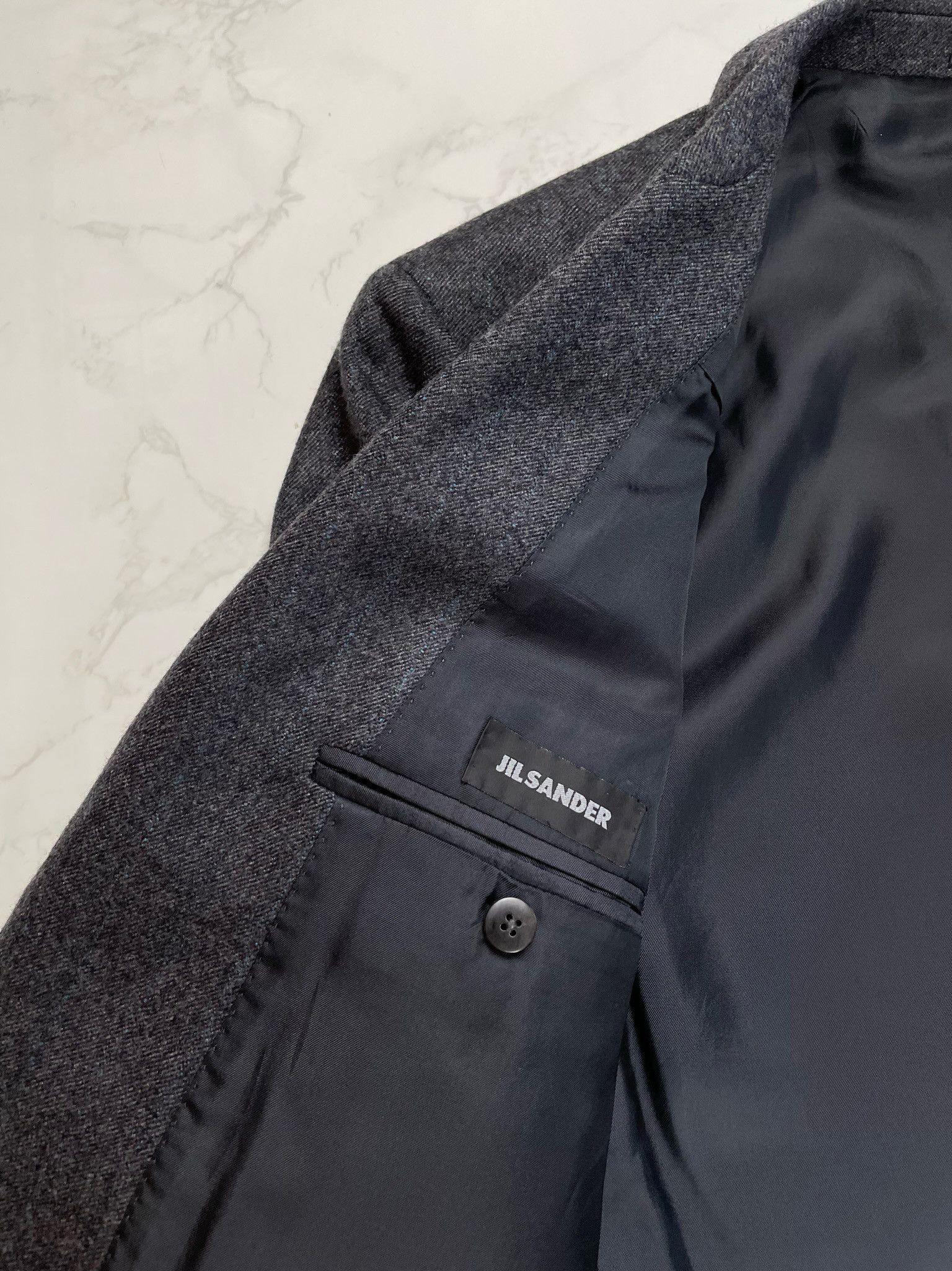 Jil Sander 🔥80% OFF🔥 [SALE] Jil Sander Grey Wool Blazer Light Jacket Size US XL / EU 56 / 4 - 10 Thumbnail
