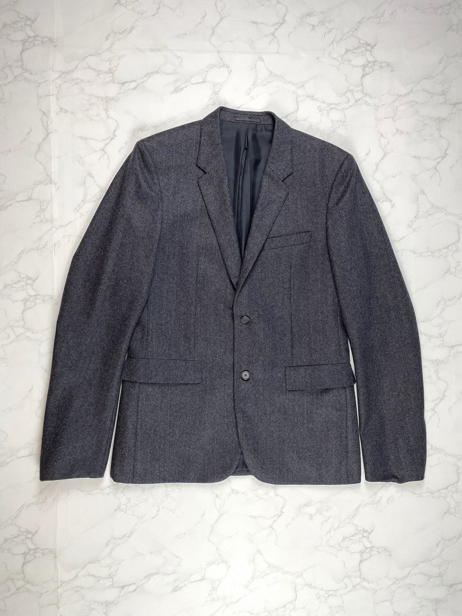 Jil Sander 🔥80% OFF🔥 [SALE] Jil Sander Grey Wool Blazer Light Jacket Size US XL / EU 56 / 4 - 1 Thumbnail