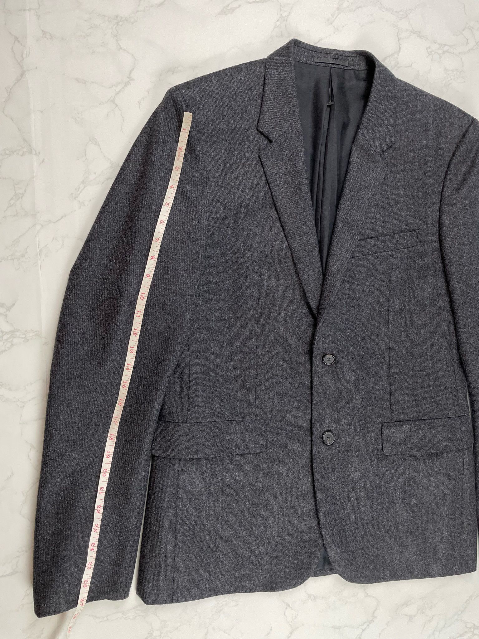 Jil Sander 🔥80% OFF🔥 [SALE] Jil Sander Grey Wool Blazer Light Jacket Size US XL / EU 56 / 4 - 5 Thumbnail