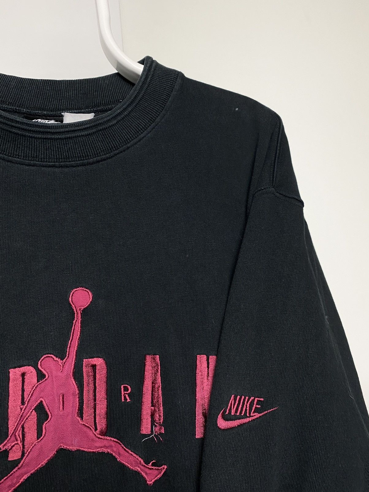 Jordan Brand × Nike × Vintage Nike Air Jordan vintage black T-shirt big logo 90s Size US L / EU 52-54 / 3 - 5 Thumbnail