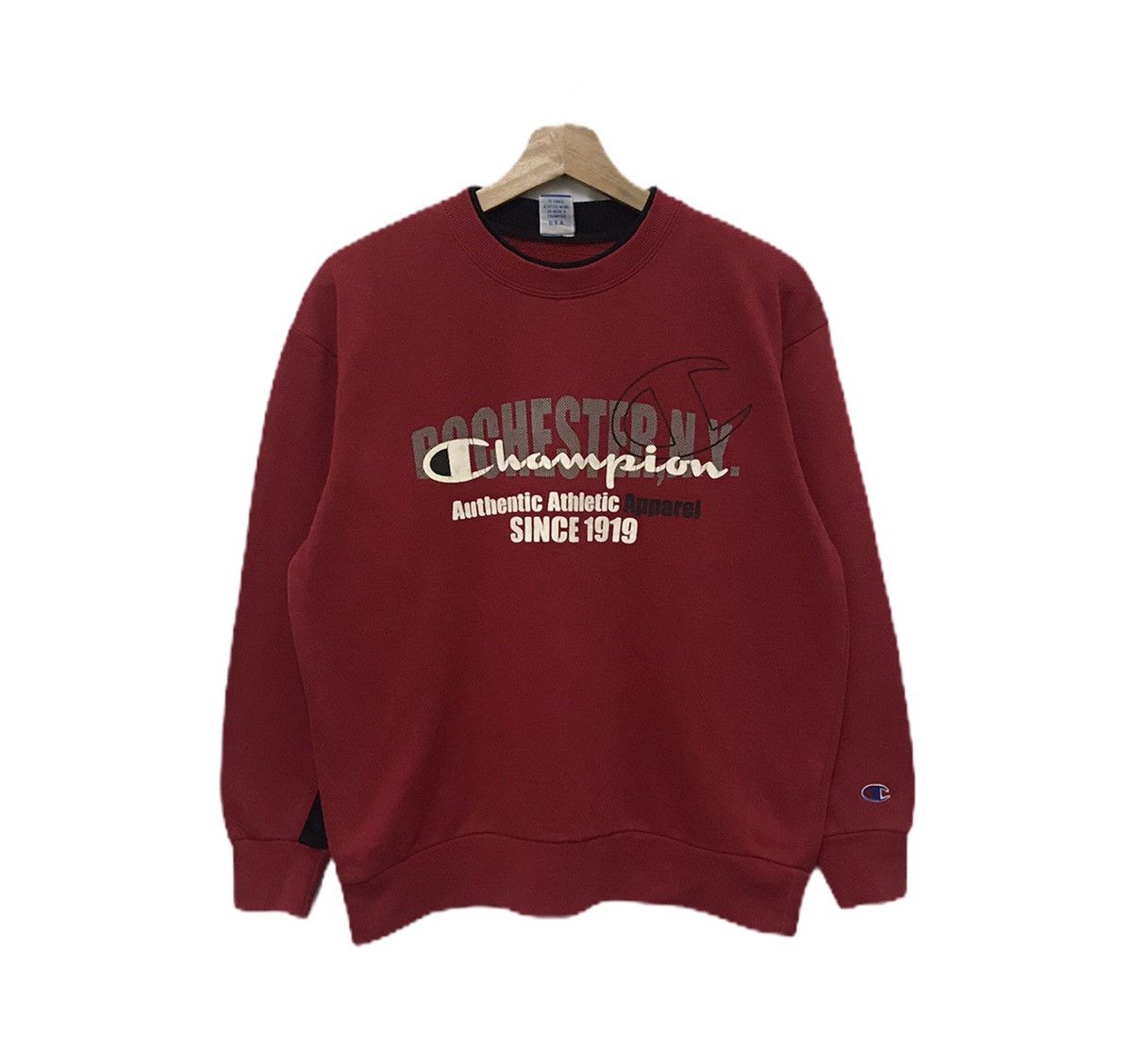 American Apparel Vintage Champion Sweatshirt Embroidered Logo Size US M / EU 48-50 / 2 - 1 Thumbnail