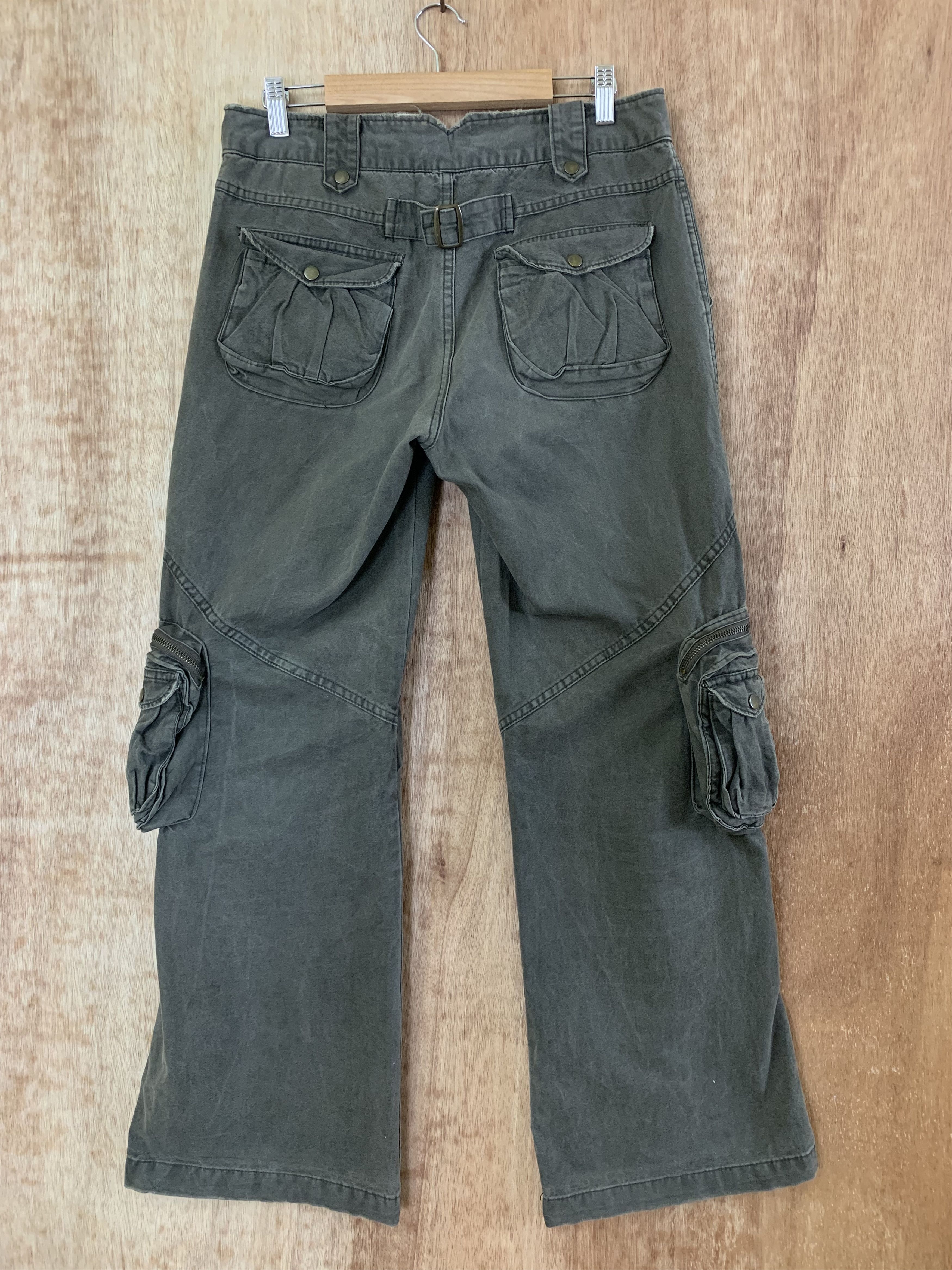 Japanese Brand 3D POCKET CARGO PANTS A.N.B MULTIPOCKET 13 POCKET STREETWEAR Size US 30 / EU 46 - 2 Thumbnail