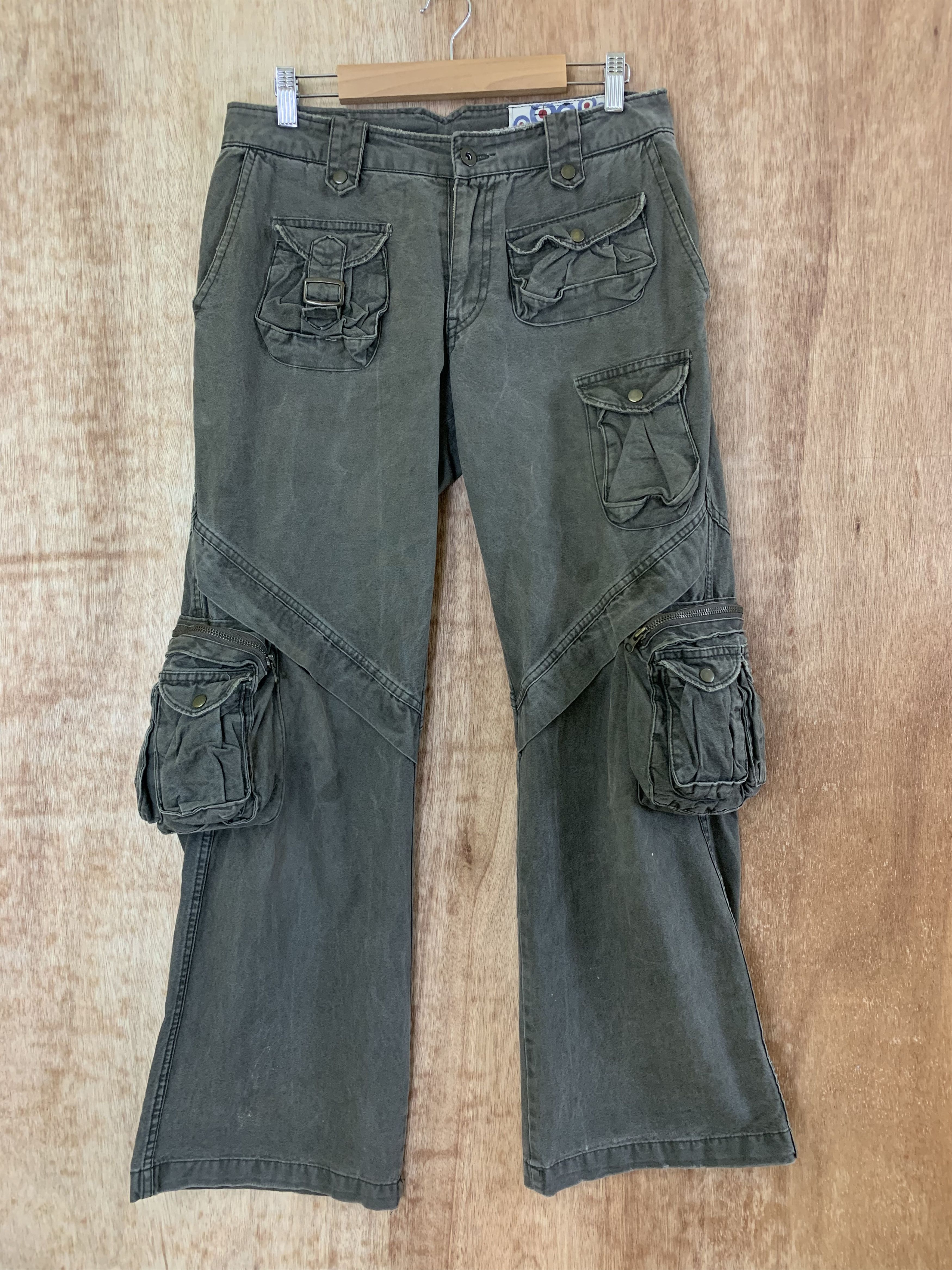 Japanese Brand 3D POCKET CARGO PANTS A.N.B MULTIPOCKET 13 POCKET STREETWEAR Size US 30 / EU 46 - 1 Thumbnail