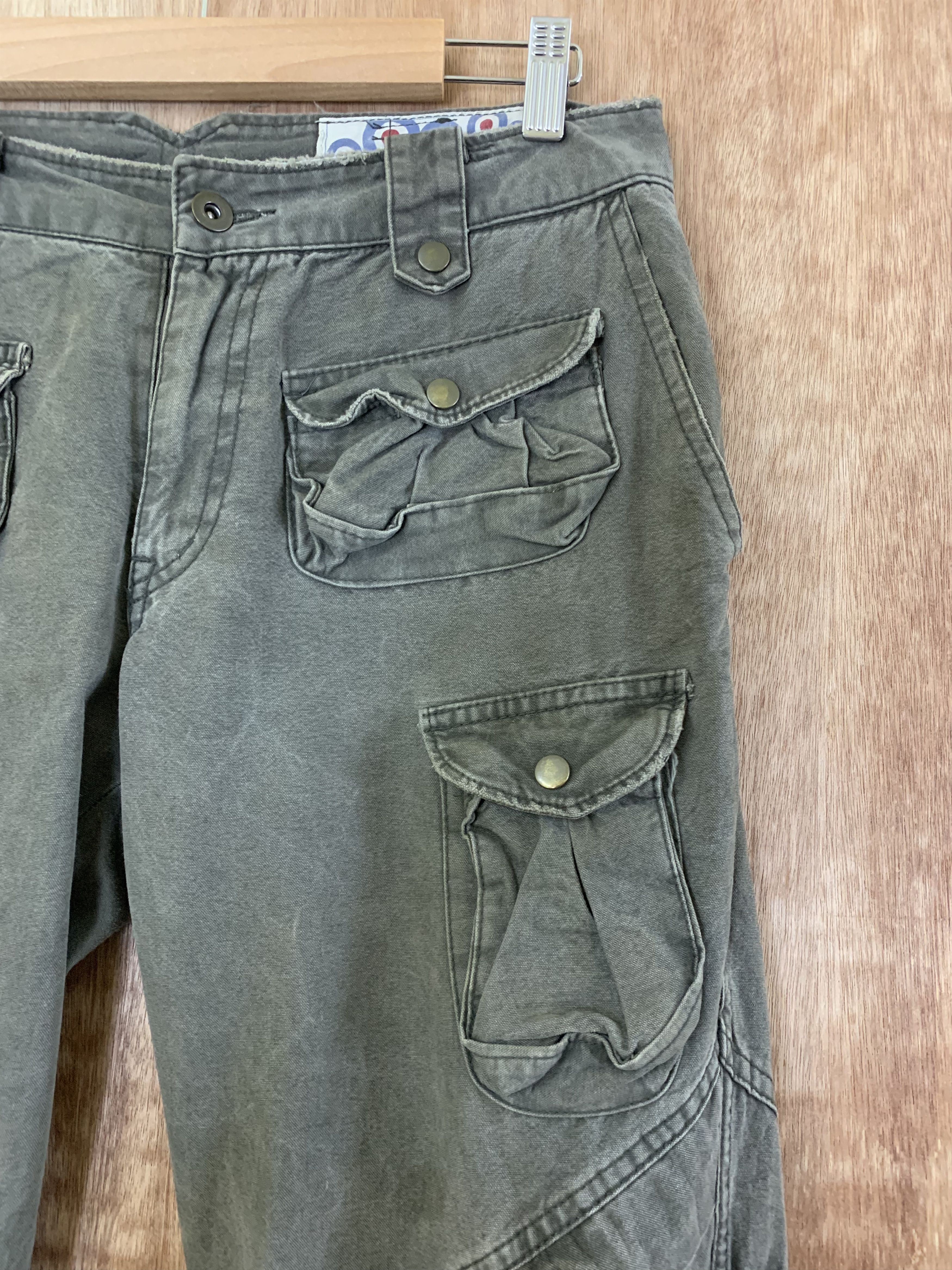 Japanese Brand 3D POCKET CARGO PANTS A.N.B MULTIPOCKET 13 POCKET STREETWEAR Size US 30 / EU 46 - 5 Thumbnail