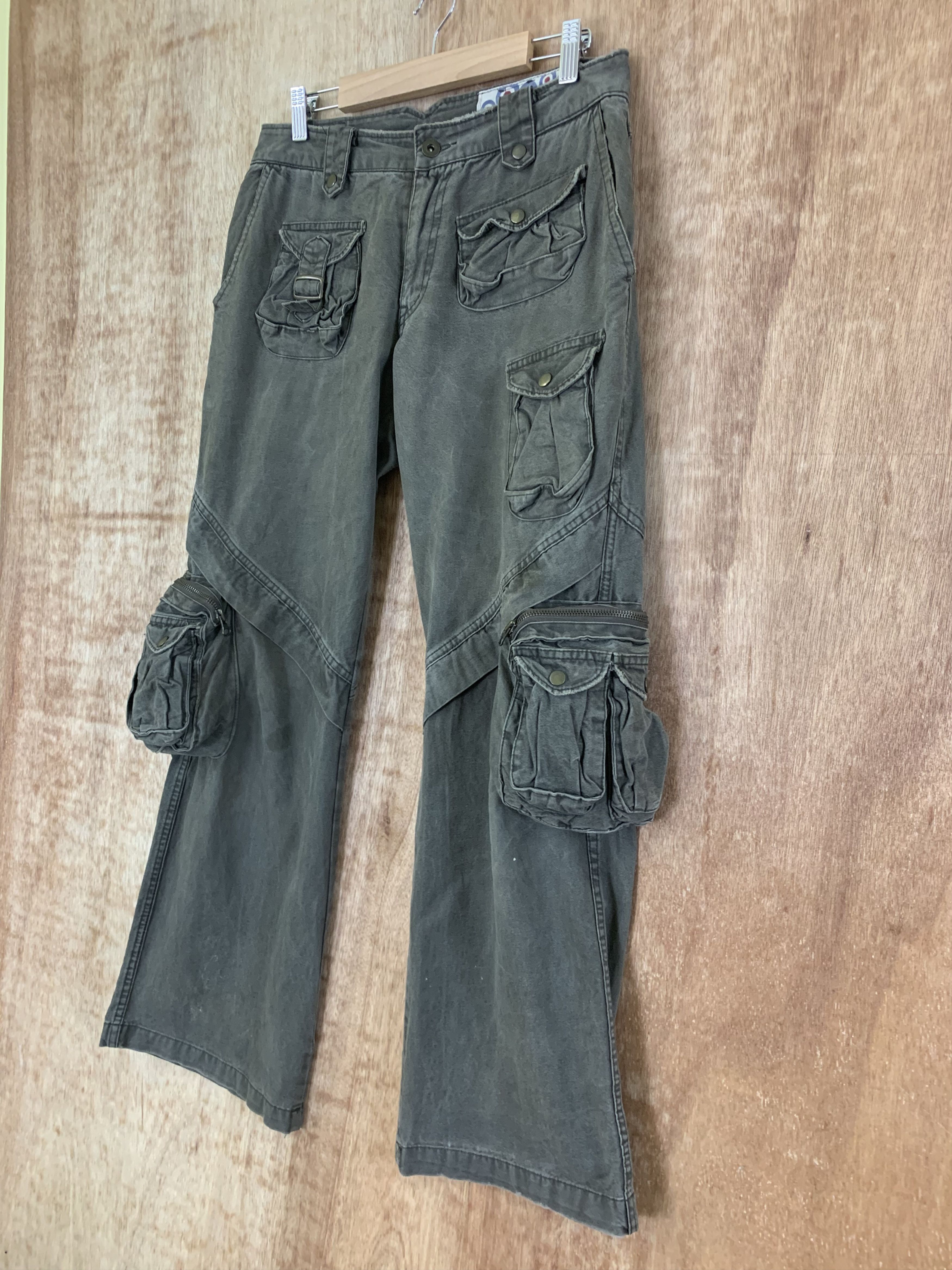 Japanese Brand 3D POCKET CARGO PANTS A.N.B MULTIPOCKET 13 POCKET STREETWEAR Size US 30 / EU 46 - 9 Thumbnail