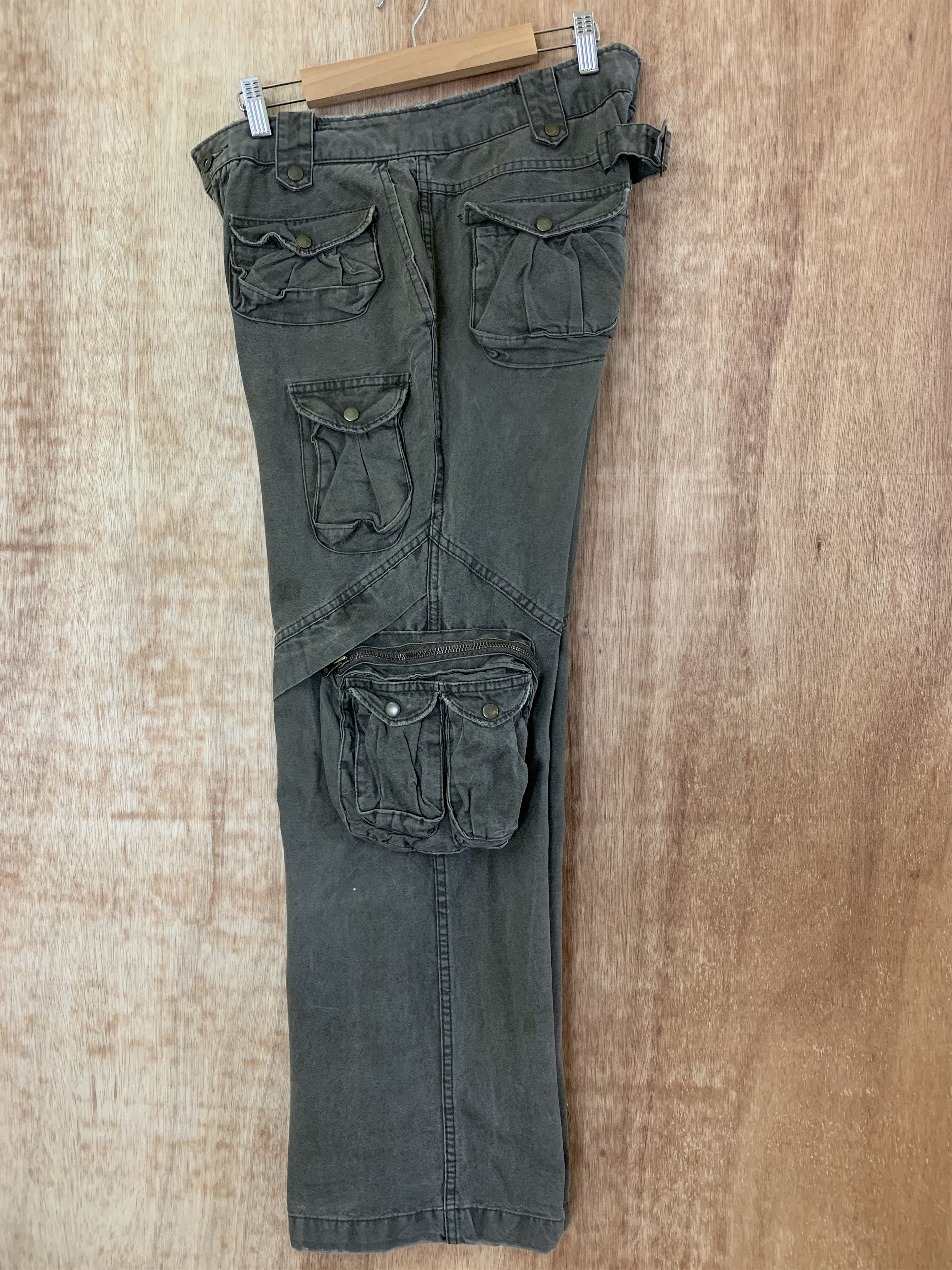 Japanese Brand 3D POCKET CARGO PANTS A.N.B MULTIPOCKET 13 POCKET STREETWEAR Size US 30 / EU 46 - 16 Thumbnail
