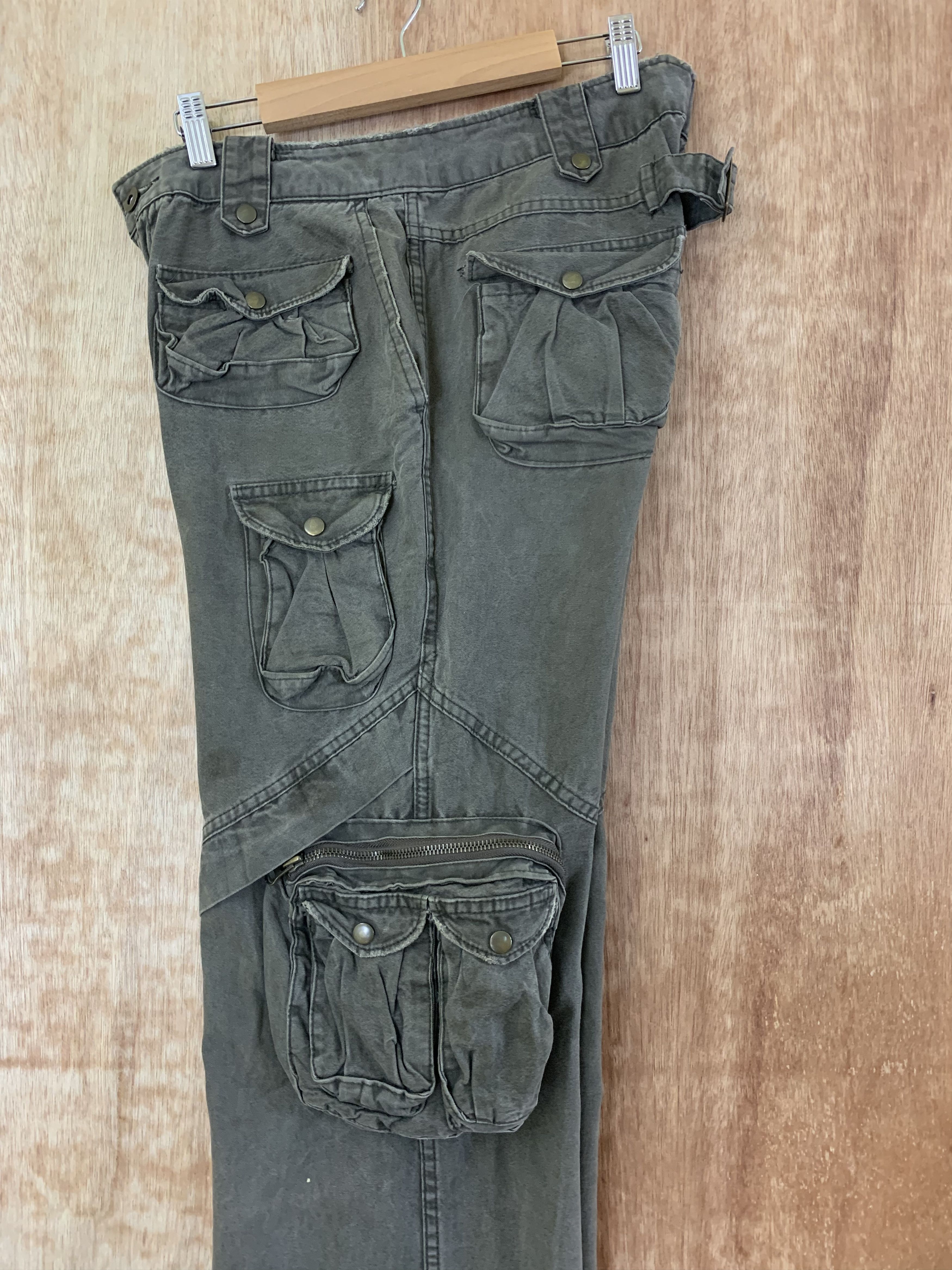 Japanese Brand 3D POCKET CARGO PANTS A.N.B MULTIPOCKET 13 POCKET STREETWEAR Size US 30 / EU 46 - 17 Thumbnail