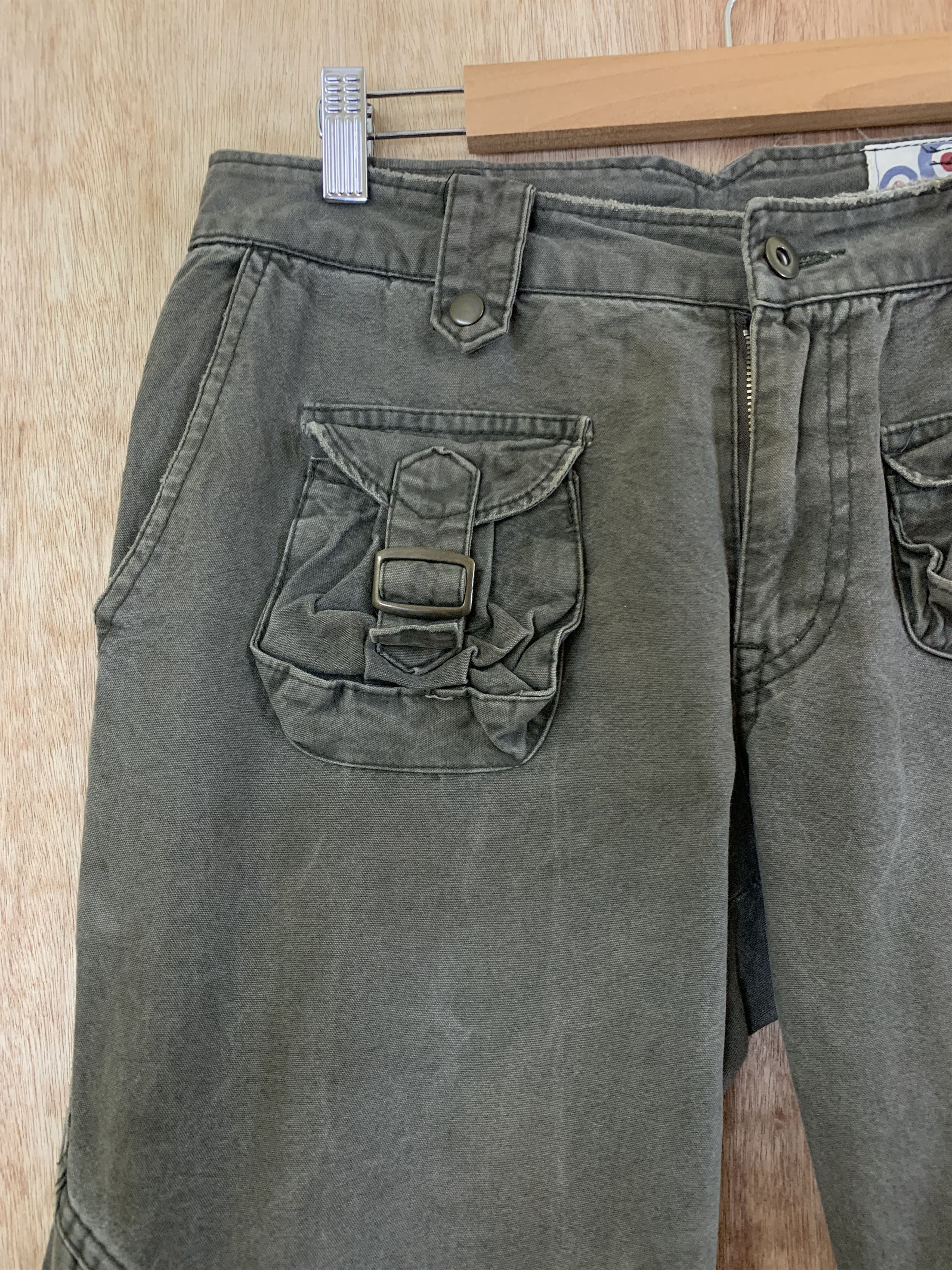Japanese Brand 3D POCKET CARGO PANTS A.N.B MULTIPOCKET 13 POCKET STREETWEAR Size US 30 / EU 46 - 4 Thumbnail