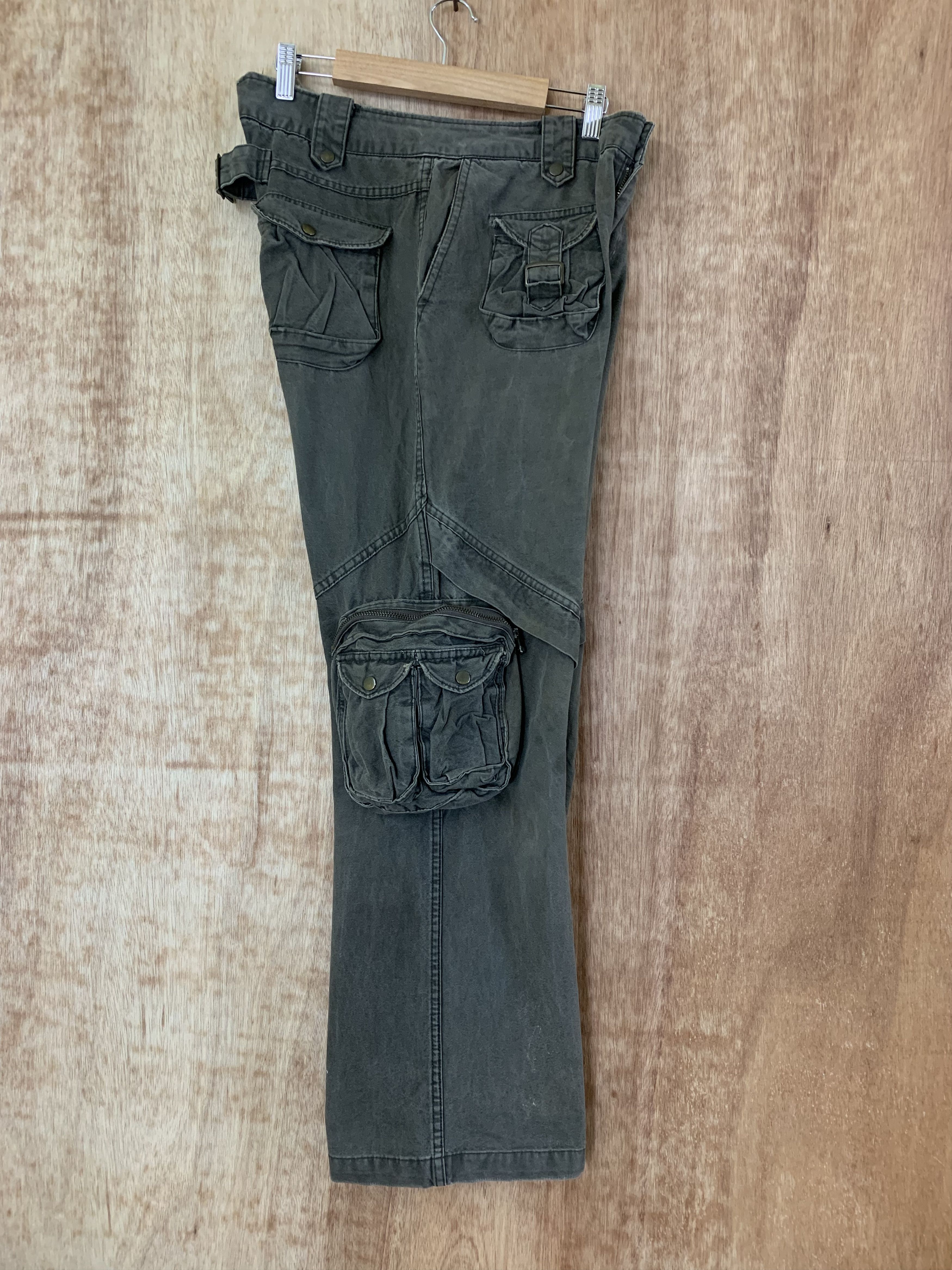 Japanese Brand 3D POCKET CARGO PANTS A.N.B MULTIPOCKET 13 POCKET STREETWEAR Size US 30 / EU 46 - 14 Thumbnail