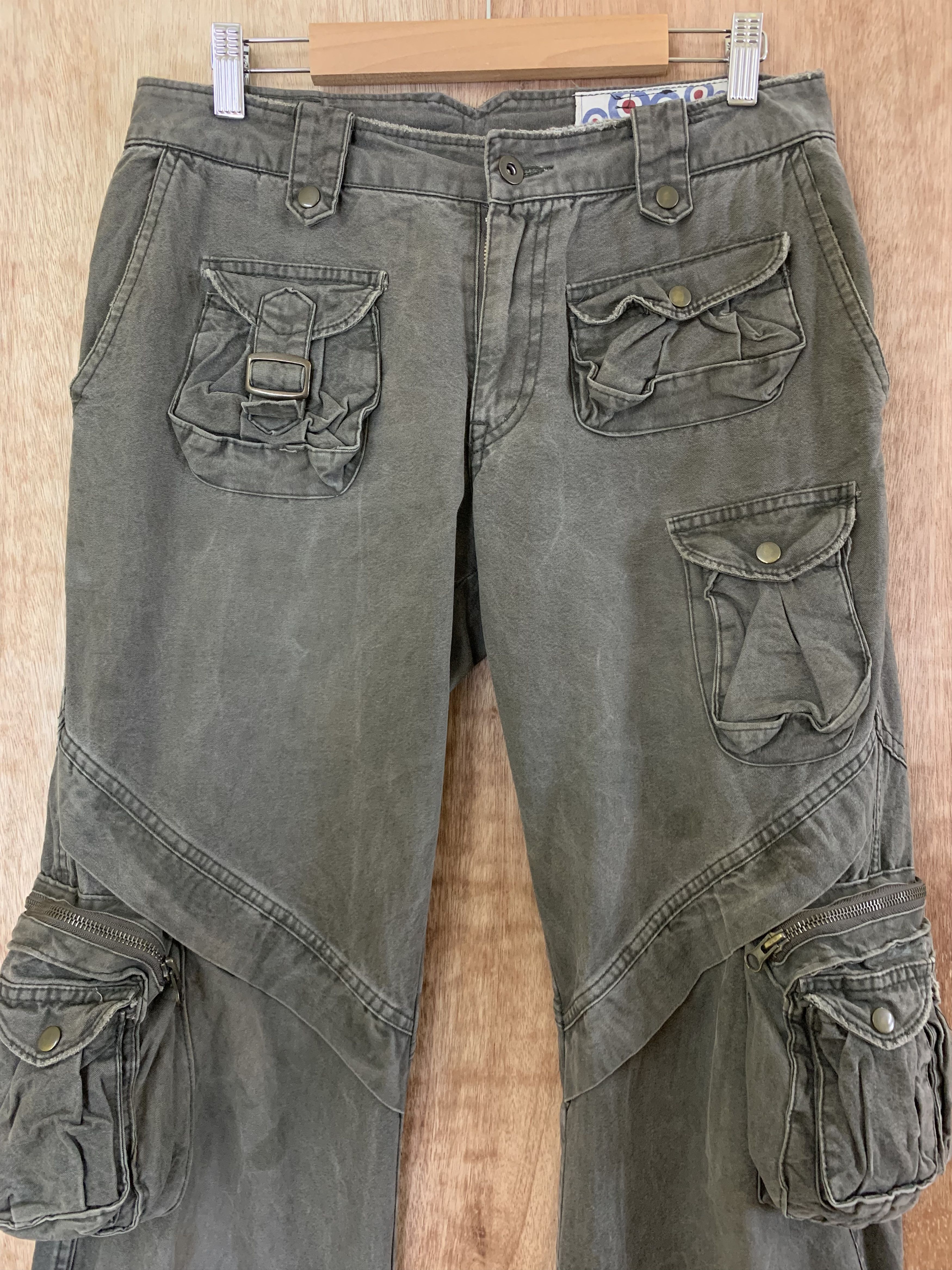 Japanese Brand 3D POCKET CARGO PANTS A.N.B MULTIPOCKET 13 POCKET STREETWEAR Size US 30 / EU 46 - 3 Thumbnail