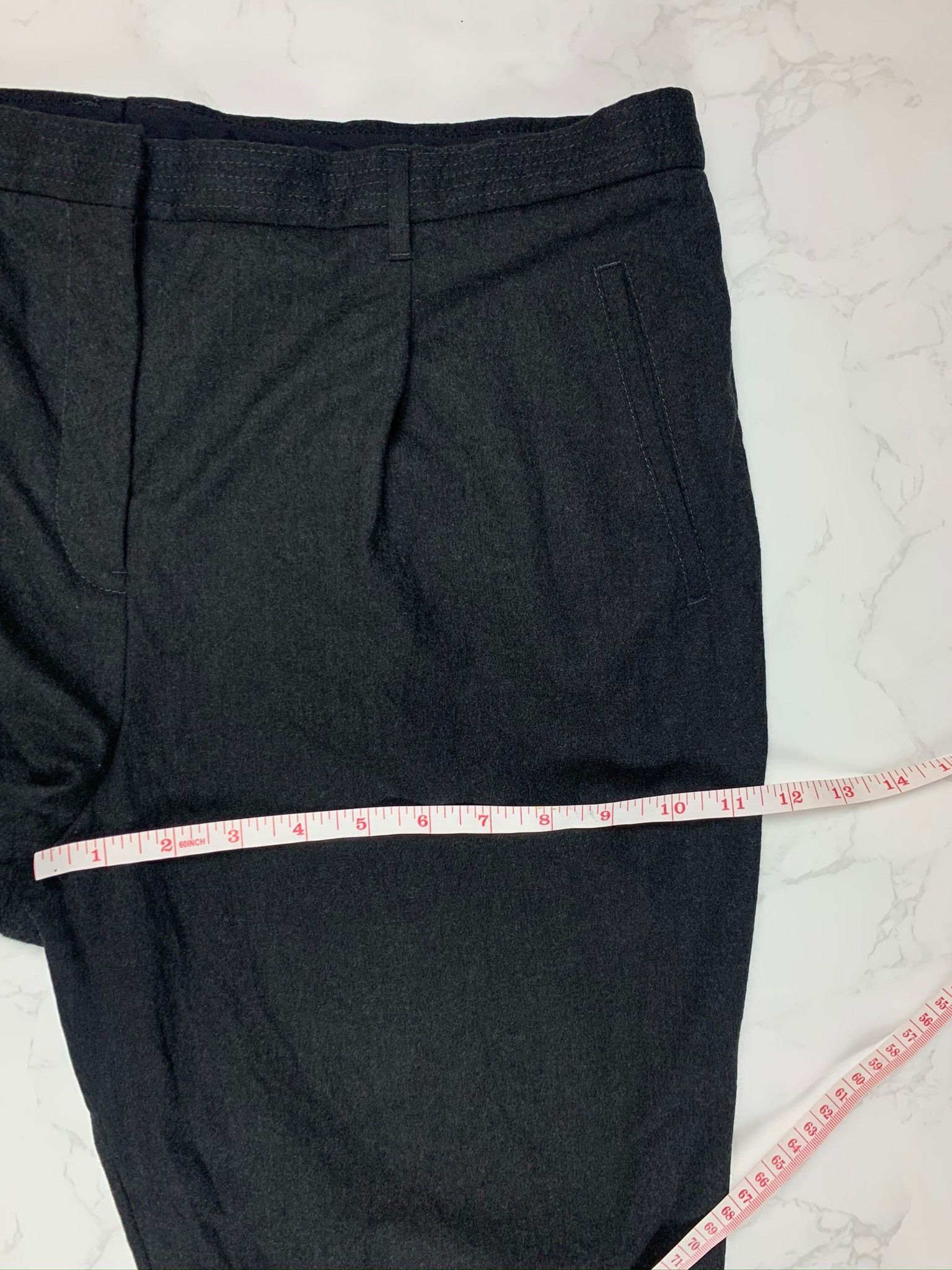 Jil Sander 🔥90% OFF🔥 [SALE] Jil Sander Dark Grey Wool Casual Pants Size 36" / US 14 / IT 50 - 4 Thumbnail