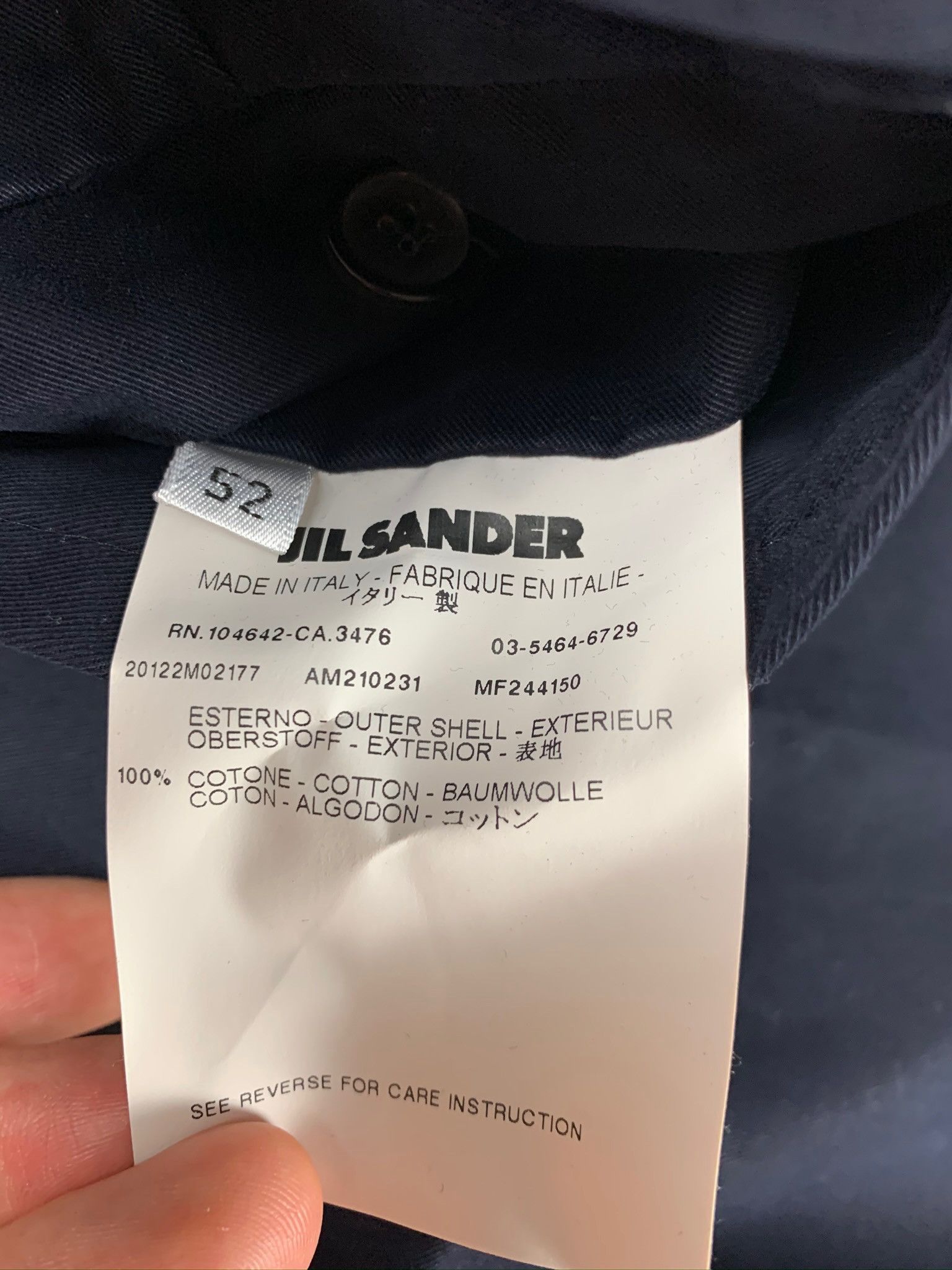 Jil Sander 🔥80% OFF🔥 [SALE] Jil Sander Dak Blue Casual Pants Size US 36 / EU 52 - 11 Thumbnail