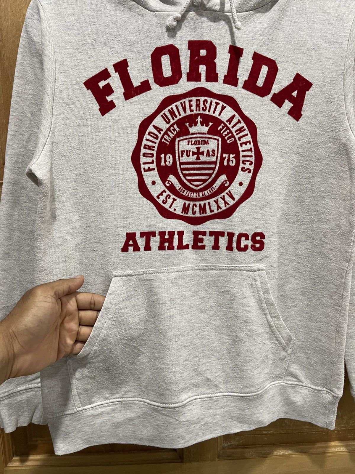 Vintage Special Florida University Athletic Velvet Print Logo Hoodie Size US M / EU 48-50 / 2 - 4 Thumbnail