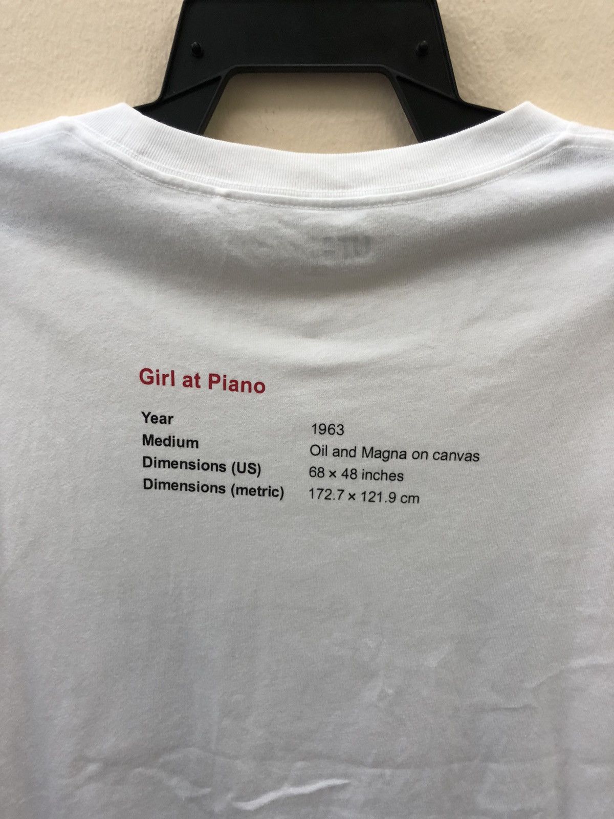 Japanese Brand × Uniqlo UNIQLO x ROY LICHTENSTEIN Girl at Piano tees Size US M / EU 48-50 / 2 - 10 Thumbnail