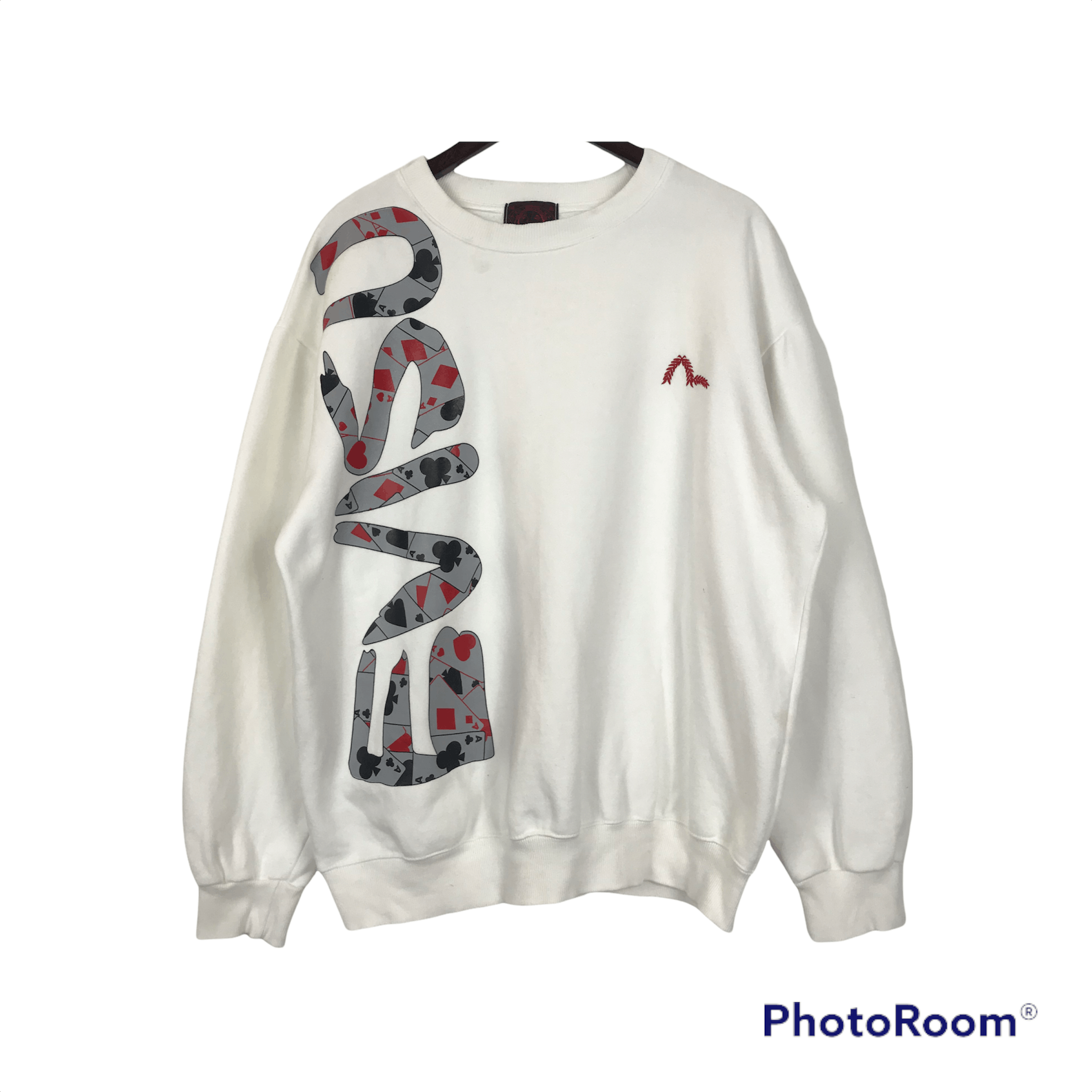 Evisu × Japanese Brand × Vintage 💣OFFER Vtg EVISU JAPAN Playing Card Design Sweatshirt Size US XL / EU 56 / 4 - 1 Thumbnail