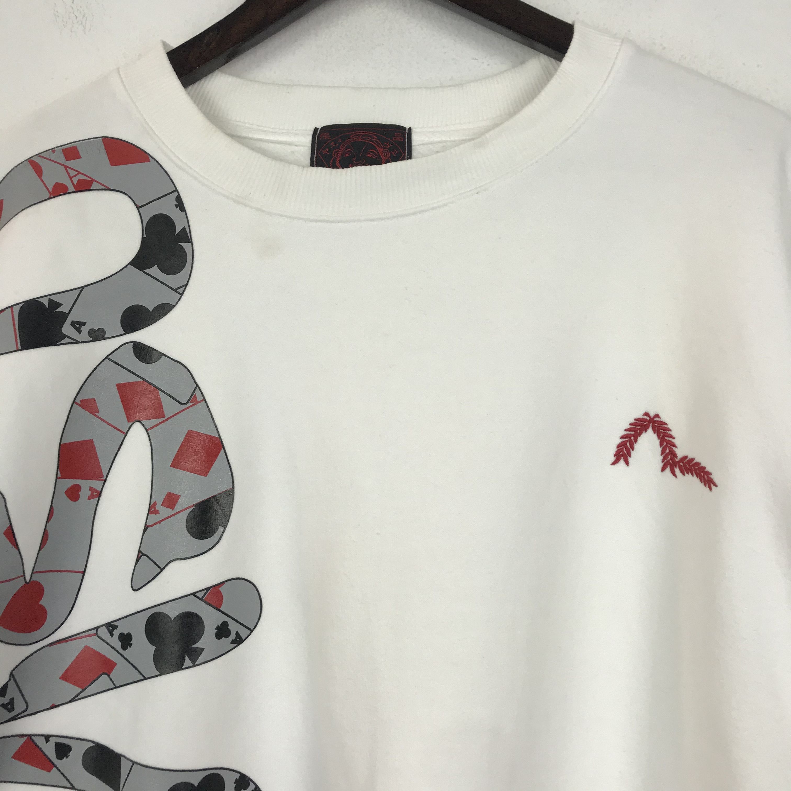 Evisu × Japanese Brand × Vintage 💣OFFER Vtg EVISU JAPAN Playing Card Design Sweatshirt Size US XL / EU 56 / 4 - 2 Thumbnail